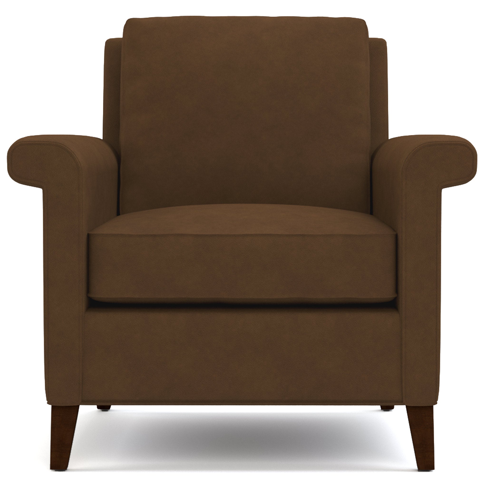 Belleville Chair - Modern Accent Chair for Living Room, Bedroom & Office - Comfortable Upholstered Armchair with Sturdy Metal Legs - Perfect for Relaxing, Reading & Decorating Small Spaces