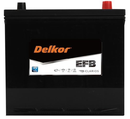 Delkor Q85LEFB Battery 55D23L EFB - Premium Replacement for Varta Q85LEFB - Perfect for Cars, SUVs & Trucks - Long-Lasting Power & Reliable Performance