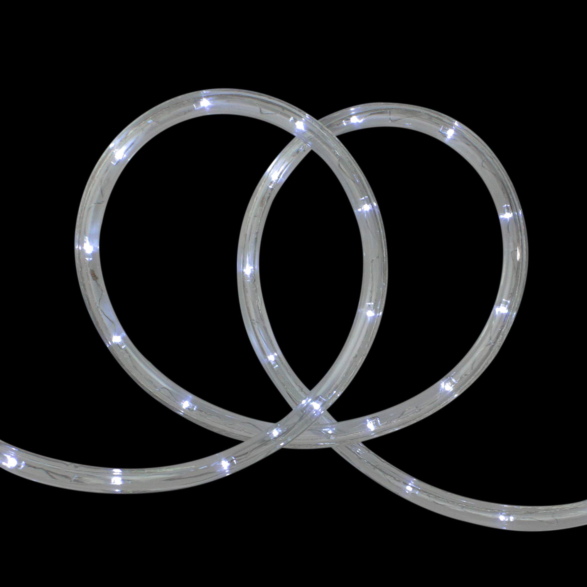 18' Pure White LED Christmas Rope Lights - Indoor/Outdoor Waterproof Holiday Decorations for Tree, Patio, Garden, and Home Decoration
