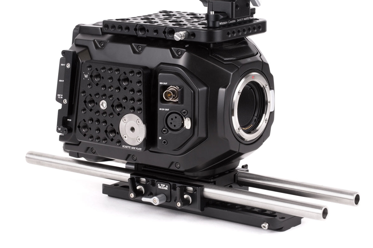 Rosette Side Plate for Blackmagic URSA Mini, URSA Mini Pro & URSA 12K - Professional Camera Mounting Bracket for Film Production & Studio Shooting