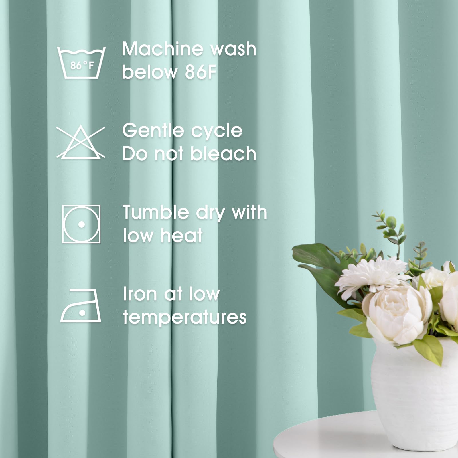 Premium HOMEIDEAS Blackout Curtains Set - 52x63 Inch Thermal Insulated Room Darkening Window Drapes (2 Panels) for Bedroom & Living Room | Noise Reducing, Energy Efficient Grommet Curtains for Better Sleep & Home Decor