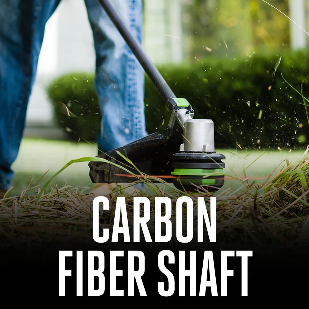 EGO Power+ ST1520S 15-Inch Cordless String Trimmer with POWERLOAD Technology | Carbon Fiber Split Shaft | Battery & Charger Sold Separately | Perfect for Lawn Edging, Weed Control & Yard Maintenance