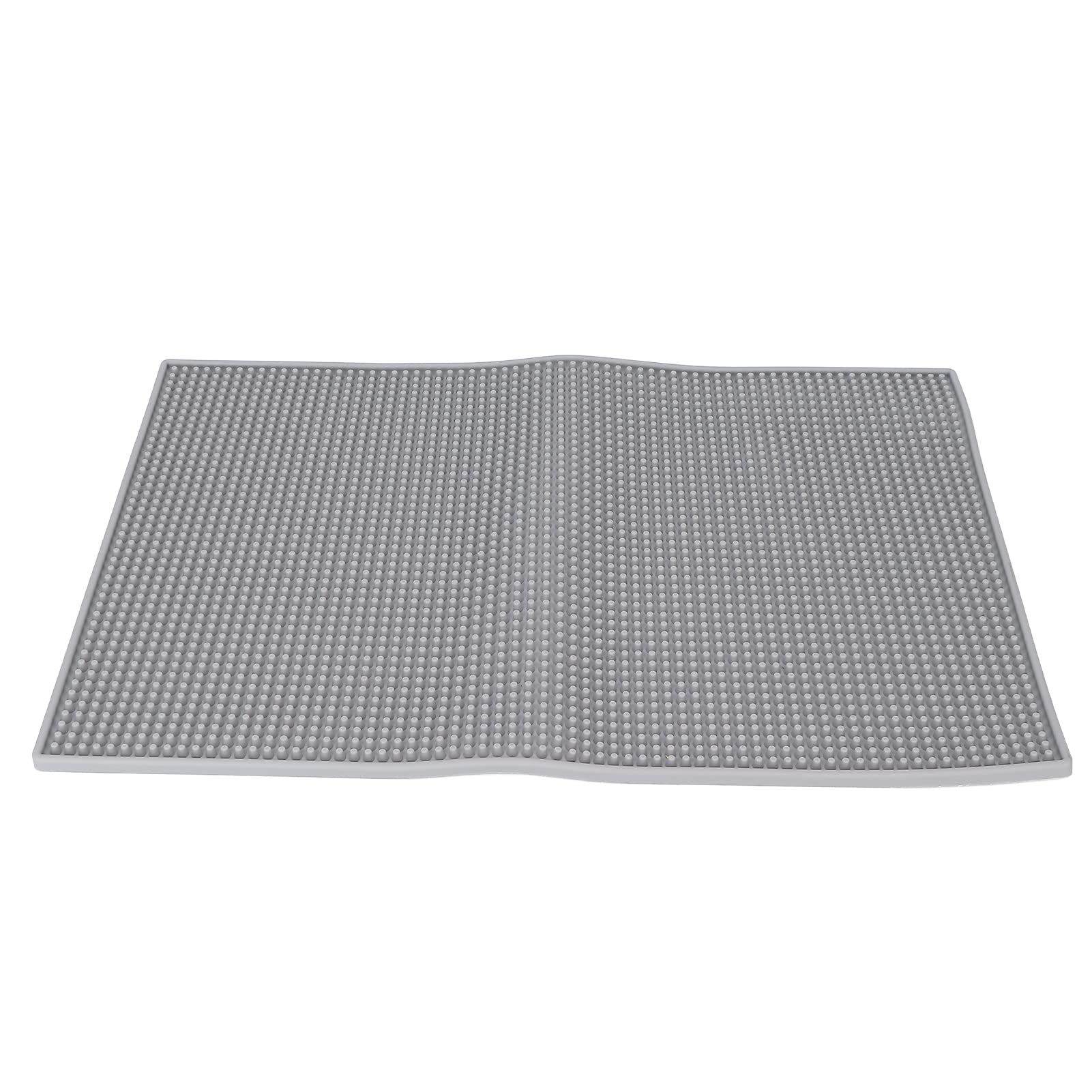 Non-Slip Heat Resistant Silicone Hairdressing Mat - Large Barber Styling Pad for Salon & Home Use, Durable Grey Hair Cutting Tools Accessory (Perfect for Haircuts, Coloring & Styling)