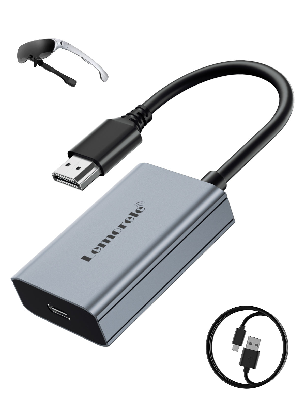 Lemorele HDMI to USB C Adapter 4K 60Hz - High Speed Video Converter for MacBook, iPad, Surface - Perfect for Home Theater, Office Presentations & Gaming (Model LD50)