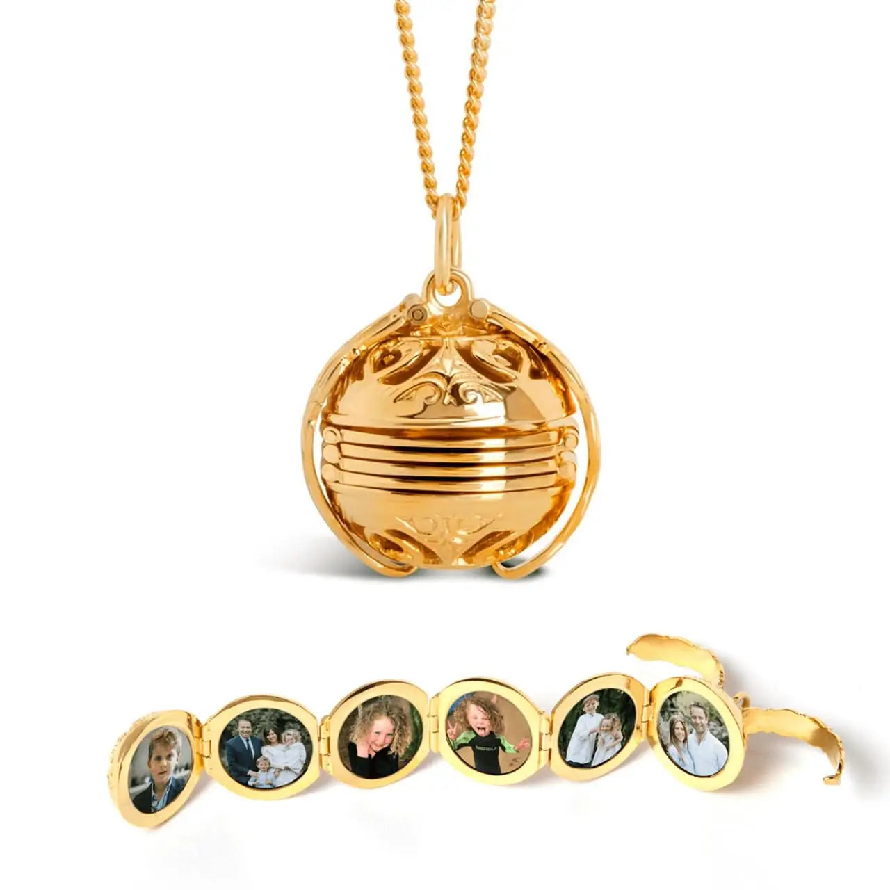 Memory Keeper Locket Necklace - 24K Gold Plated Heart Pendant for Photo & Keepsakes | Perfect for Valentine's Day Gifts, Anniversary Presents & Memorial Jewelry