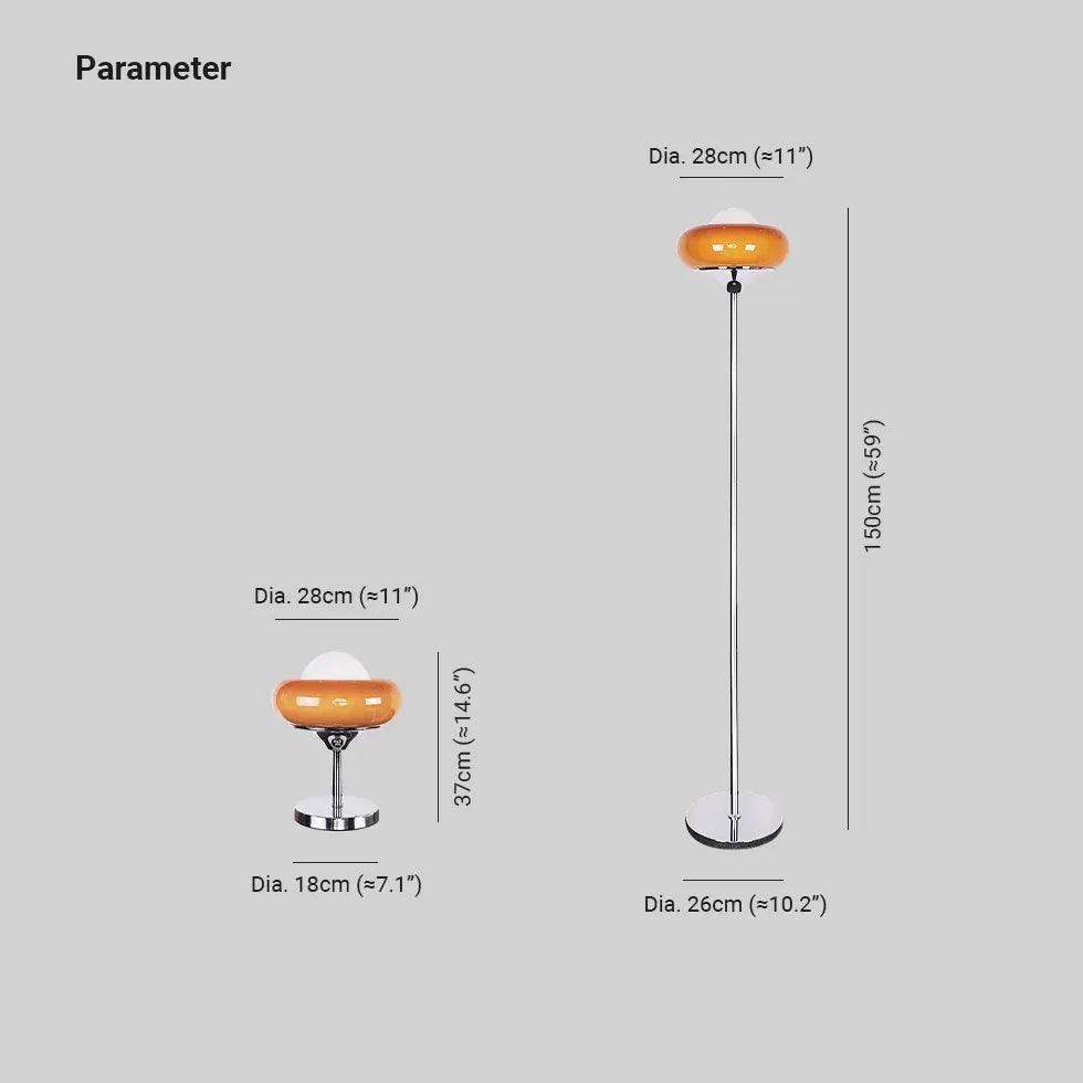 Elegant Vertical Slender Circular Glass Floor Lamp - Modern Lighting for Living Room, Bedroom & Office Decor