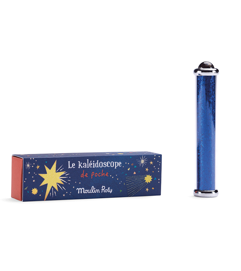 Moulin Roty Pocket Kaleidoscope - Portable Mini Kaleidoscope Toy for Kids & Adults - Fun Visual Sensory Toy for Travel, Parties & Relaxation