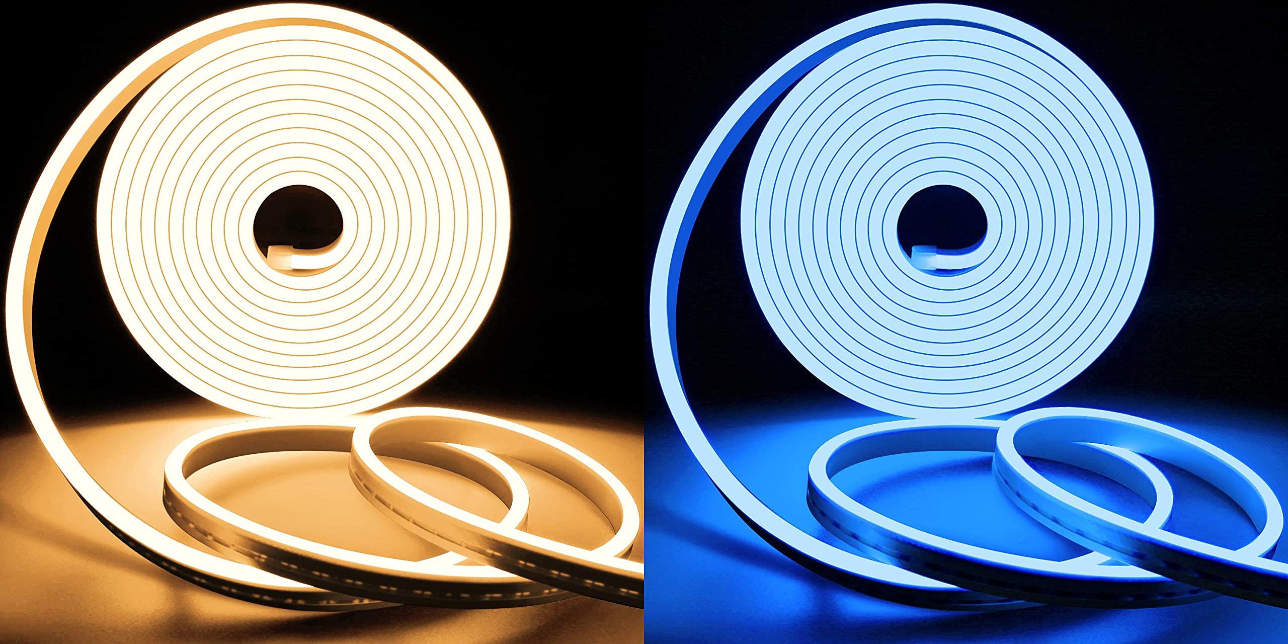 Lamomo 12V Dimmable LED Strip Lights with Remote Control - Color Changing Neon Rope Lights for Indoor/Outdoor Decor, Bedroom, Party, Gaming Room & Home Lighting