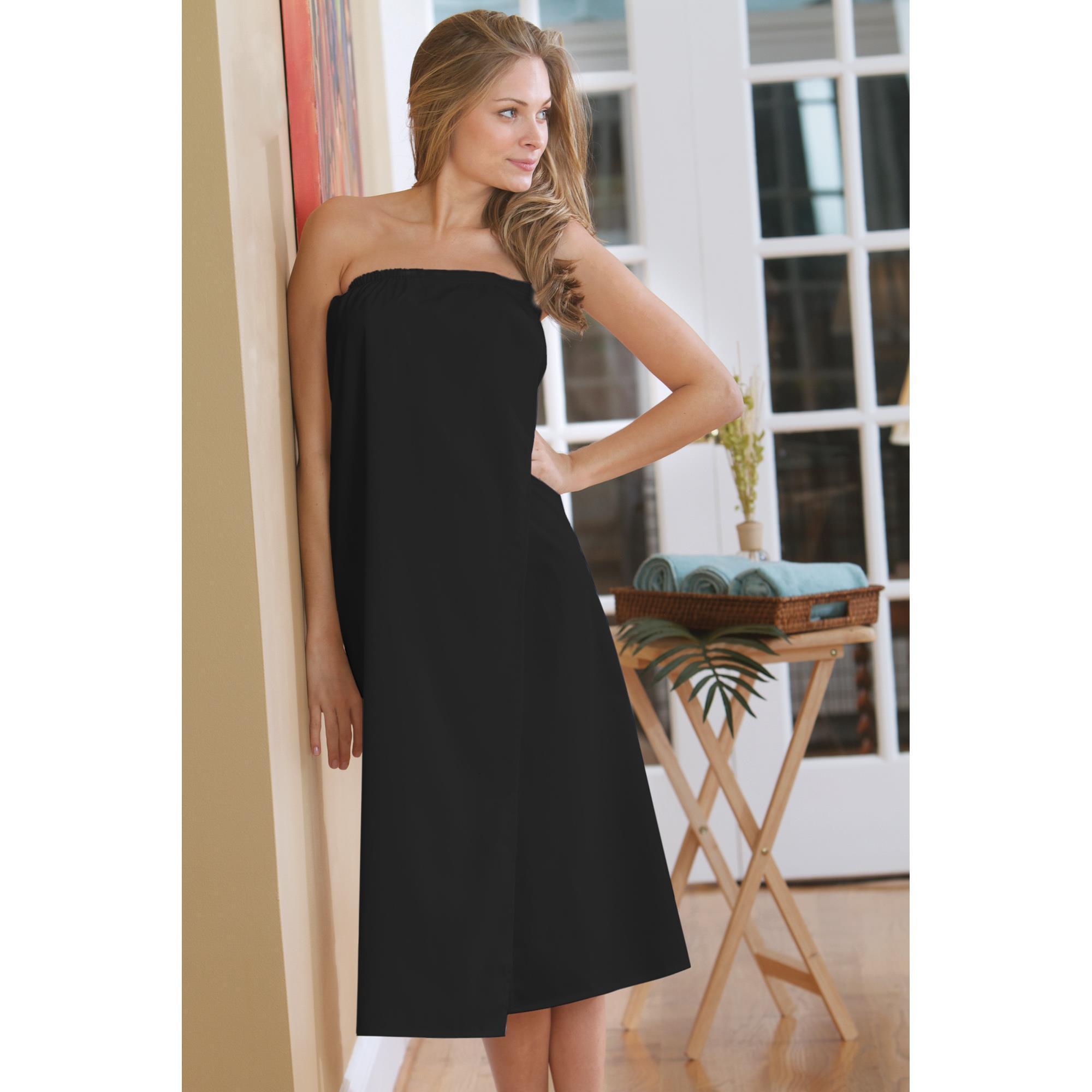 Canyon Rose Body Wrap - Soft Poly Cotton Wrap in Black or White - Perfect for Spa, Yoga, and Relaxation at Home