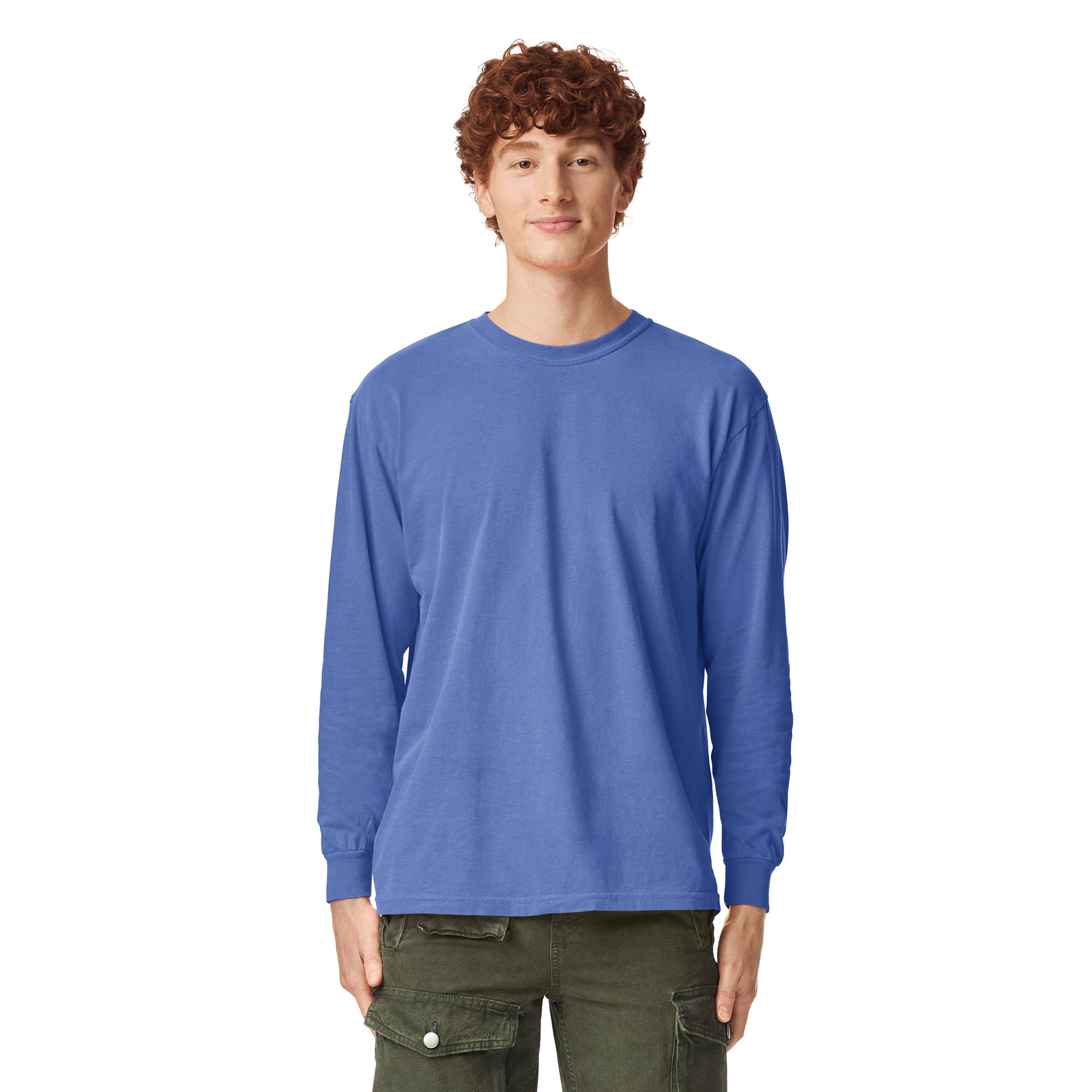 Comfort Colors G6014 Men's & Women's Long Sleeve T-Shirt - Soft Cotton Crewneck Casual Shirt for Everyday Wear, Work & Outdoor Activities