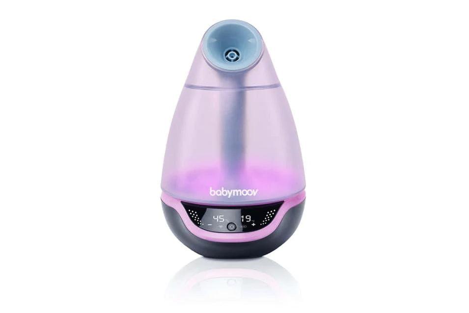 Babymoov 3-in-1 Digital Baby Hygrometer & Humidifier - Accurate Room Temperature and Humidity Monitor with Night Light for Nursery, Bedroom, and Kids Room