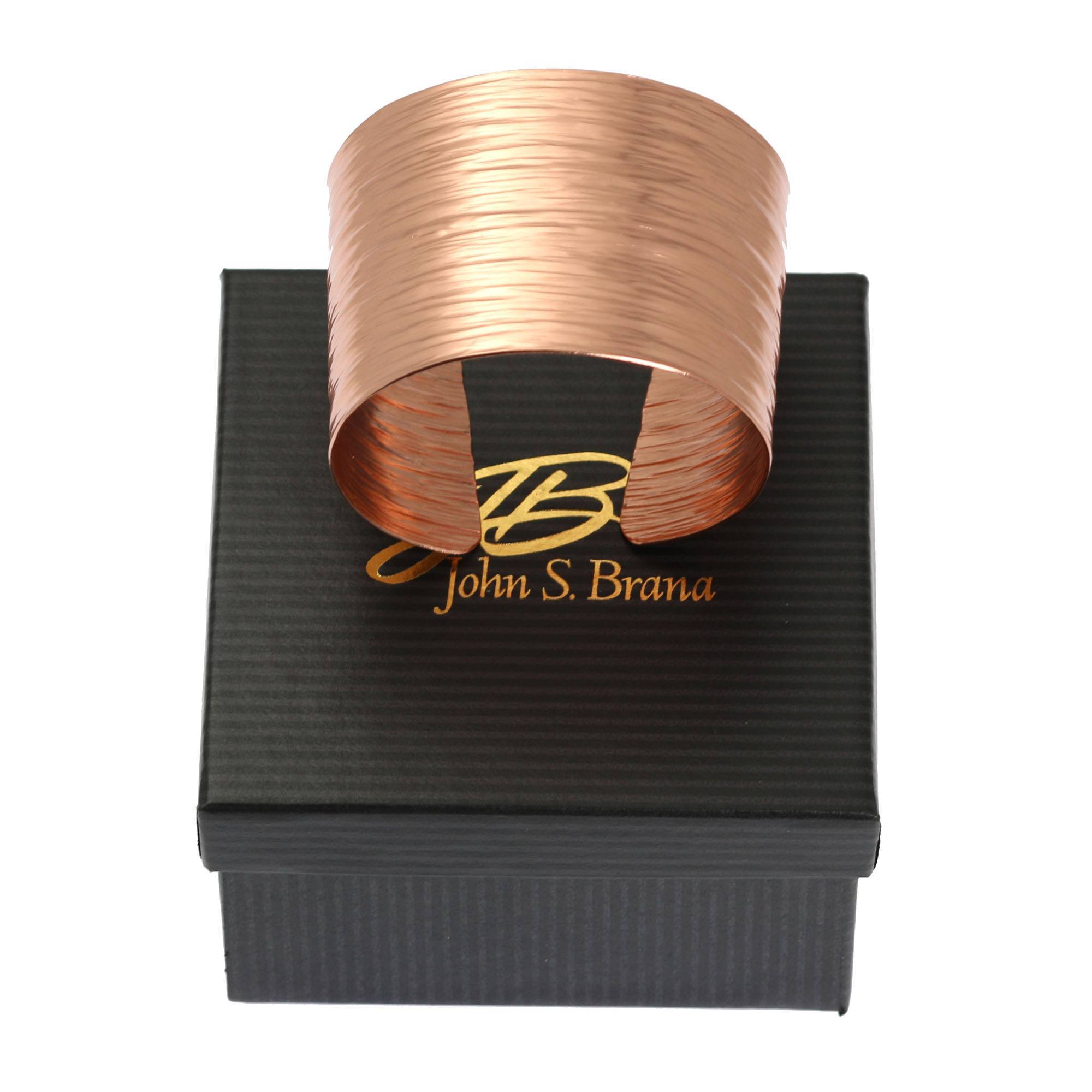 Vintage Chased Copper Bark Cuff Bracelet for Women - Handcrafted Boho Jewelry - Perfect for Festivals, Weddings & Everyday Wear