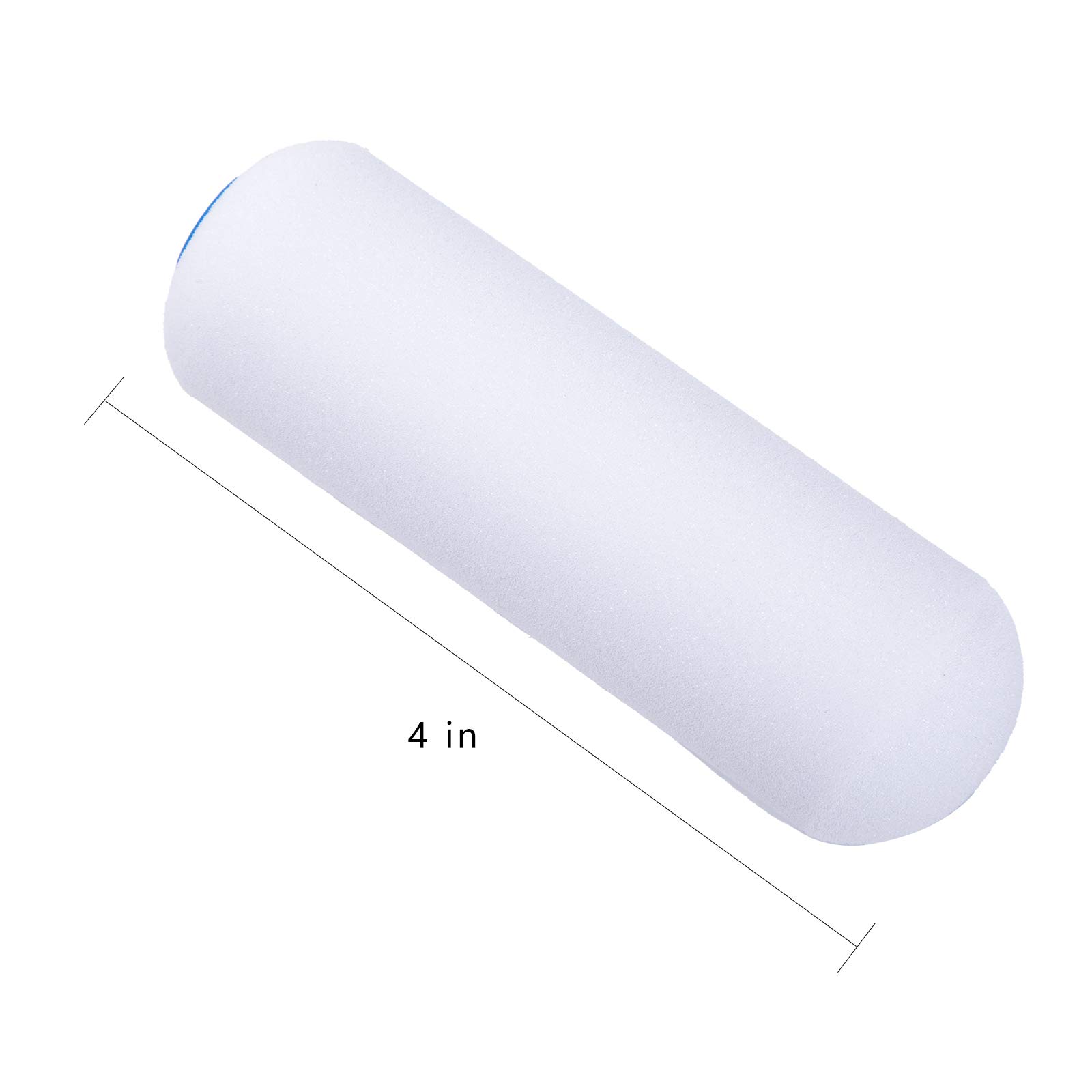 4 Inch Paint Tray Set with 10 Disposable Liners, 1 Roller Frame & 10 Foam Paint Rollers - Perfect for Home DIY Projects, Wall Painting & Craft Work