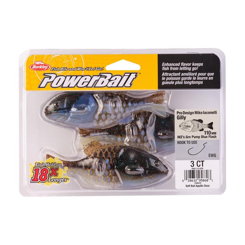 Berkley PowerBait Gilly Swimbait Fishing Lure - Designed by Mike Iaconelli - Perfect for Bass, Trout, and Freshwater Fishing