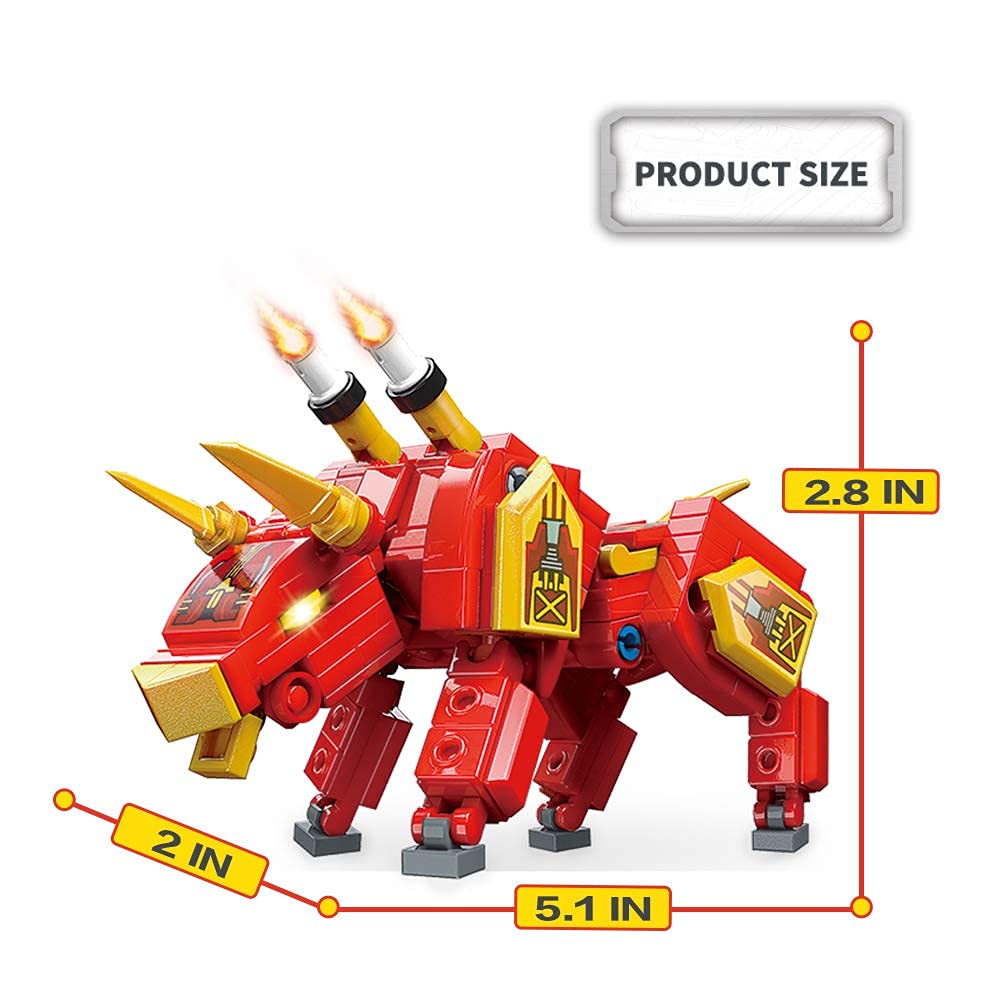 QMAN 177-Piece STEM Building Blocks Kit - Transformable Magic Cube Bricks, Educational Animal Toys for Kids Age 6+, Creative Construction Learning Gift for Boys & Girls (Bull Model) | Perfect for Classroom STEM Activities, Birthday Gifts & Family Bonding Time