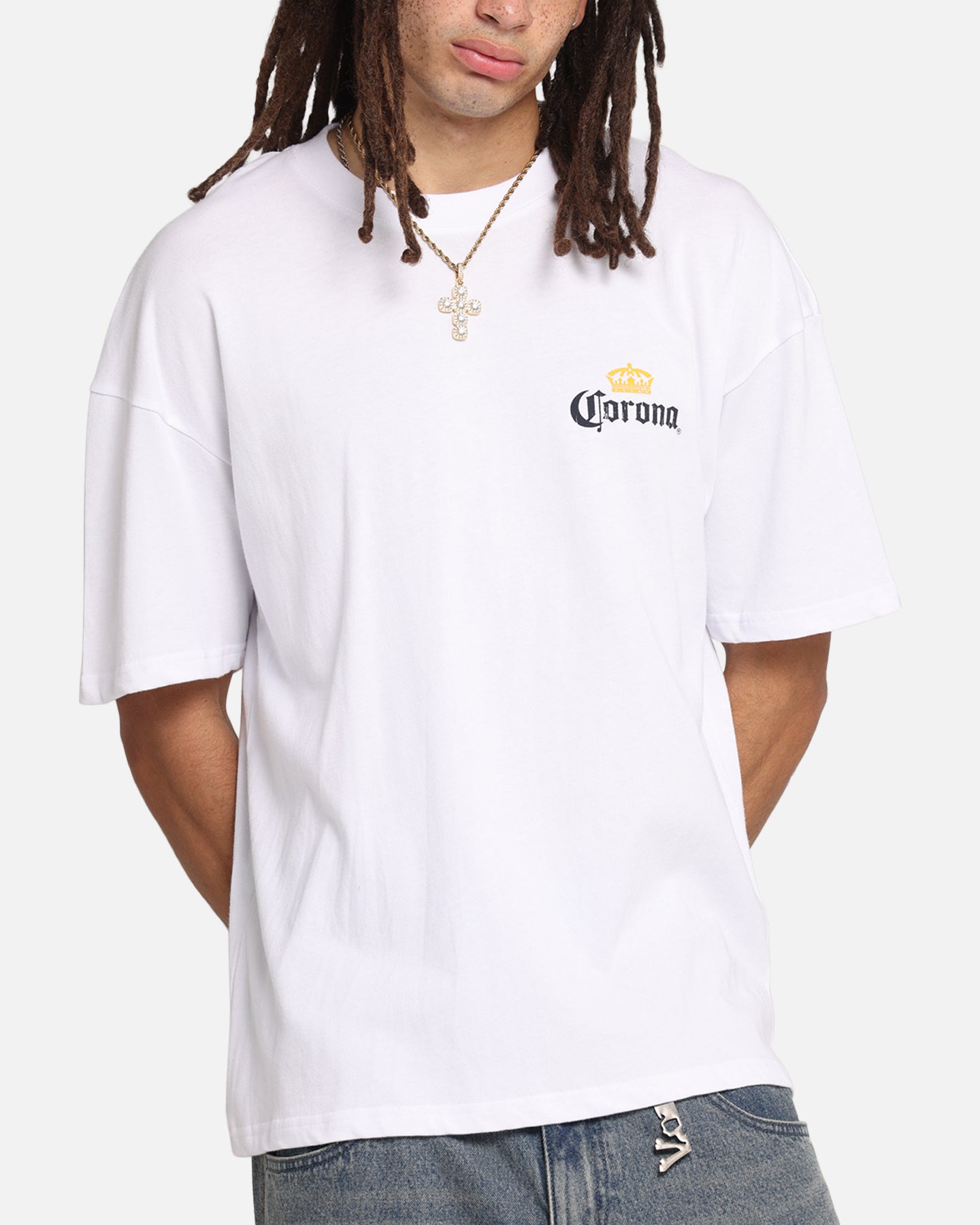73 Studio Corona T-Shirt - Premium White Cotton Tee for Men & Women | Casual Wear, Street Style, Everyday Comfort