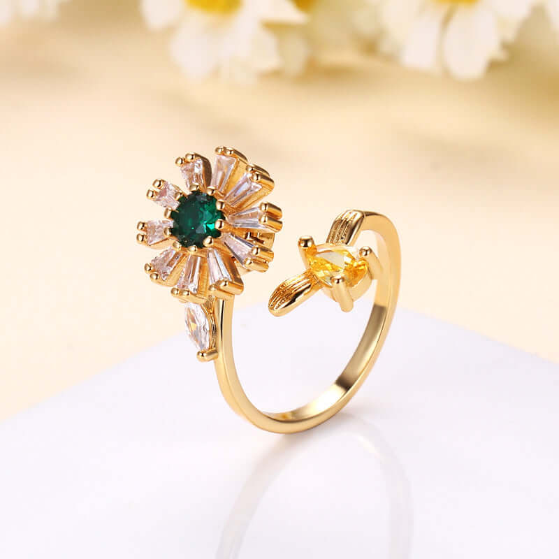 You're My Sunshine Spinning Anxiety Relief Fidget Ring for Stress & Focus - A336 | Perfect for ADHD, Anxiety, and Office Work