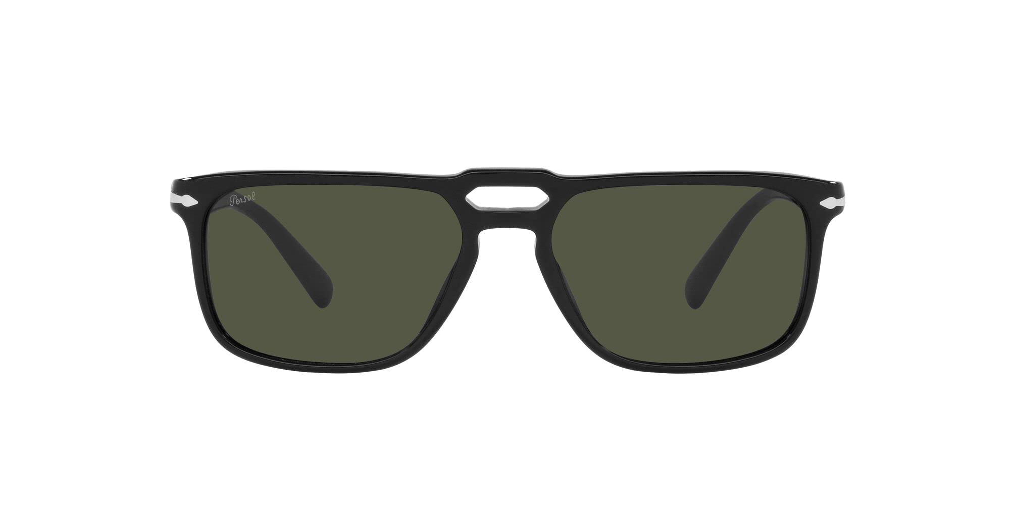 Persol PO3273S Rectangular Sunglasses for Men & Women - Classic UV Protection Shades for Driving, Travel & Outdoor Activities
