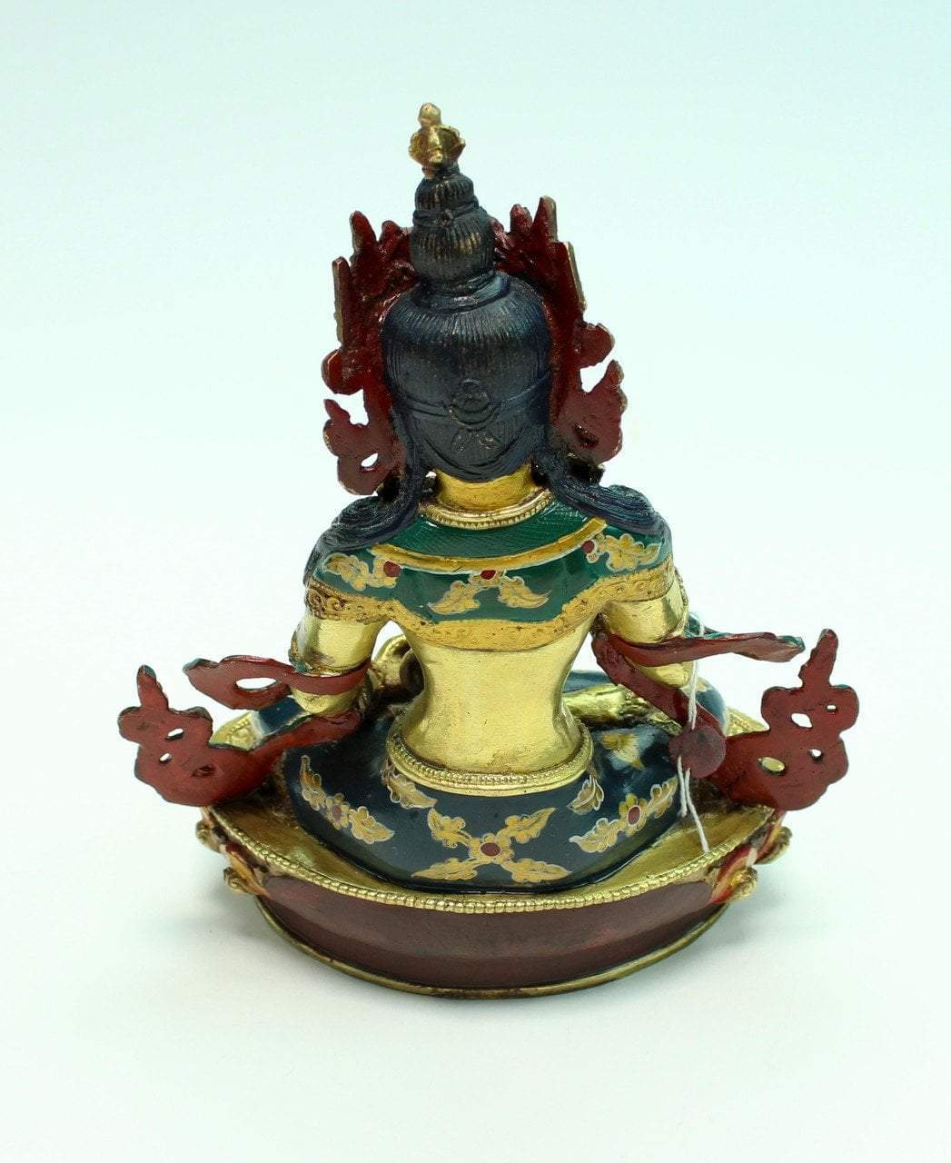 Hand Painted Unique Vajrasattva Buddha Statue - Authentic Tibetan Buddhist Art for Meditation & Home Altar Decor