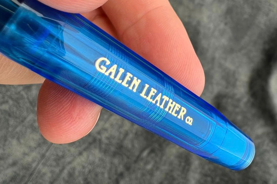 Kaweco Sport Fountain Pen - Sapphire Blue Ink, Fine Nib, Classic Design | Perfect for Writing, Journaling & Calligraphy | Galen Leather Special Edition