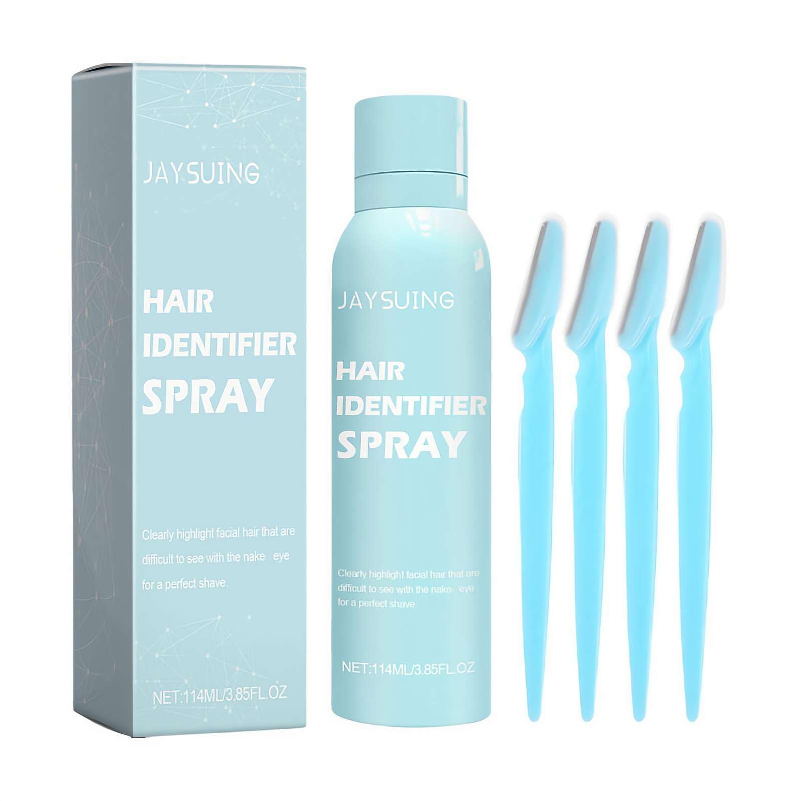 Best Hair Identifier Spray for Face Shaving & Dermaplaning - Moisturizing Facial Hair Removal Powder Spray for Women | Pre-Shave Prep & Post-Shave Skincare for Smooth Results