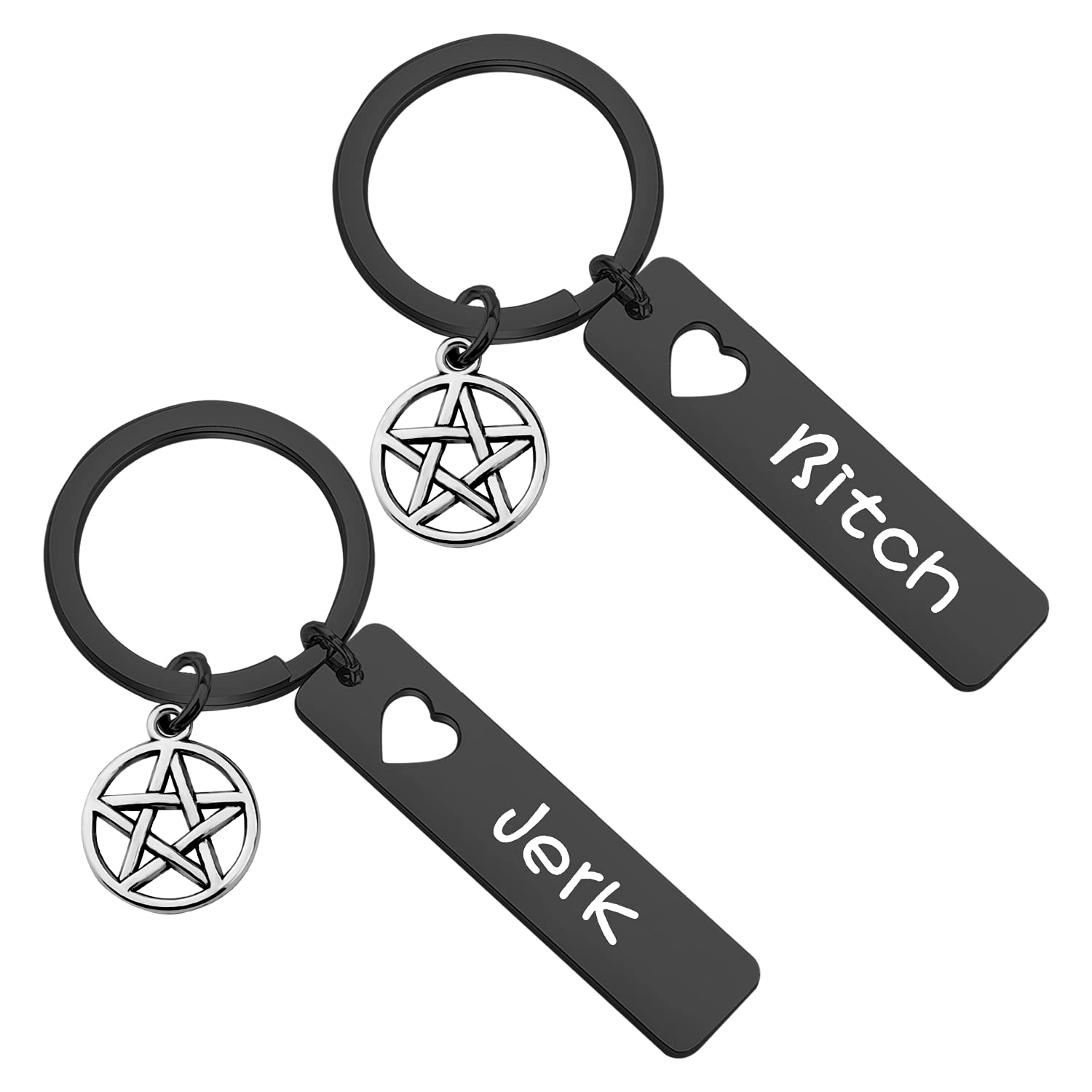 ENSIANTH SPN Jewelry Best Friend Keychain - Stylish Couple Keychain for Gifts, Parties, and Everyday Carry