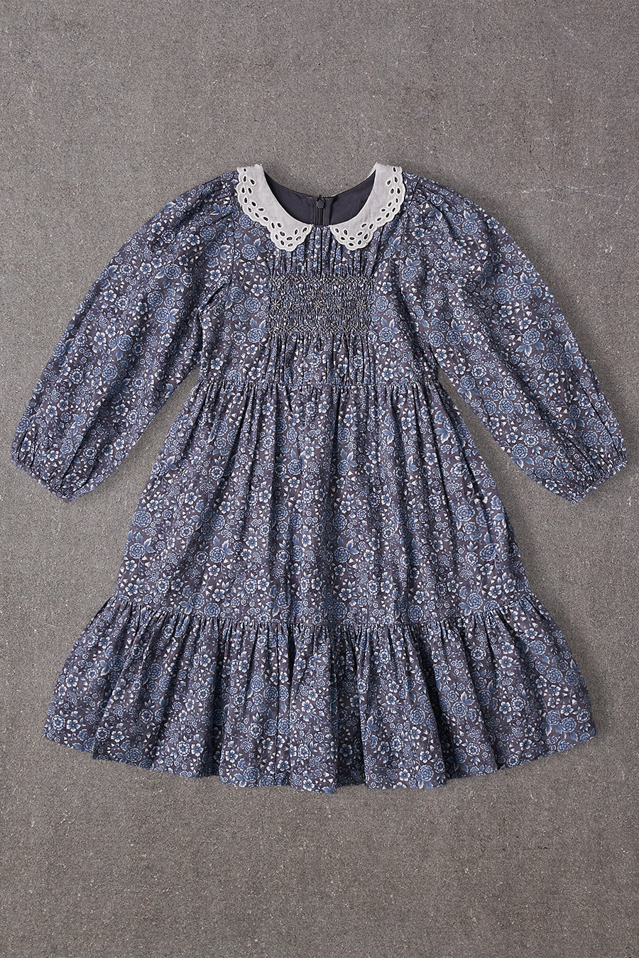Nellystella Reese Midnight Blooms Girls Dress - Size 4 - Floral Print Party & Special Occasion Outfit for Toddlers