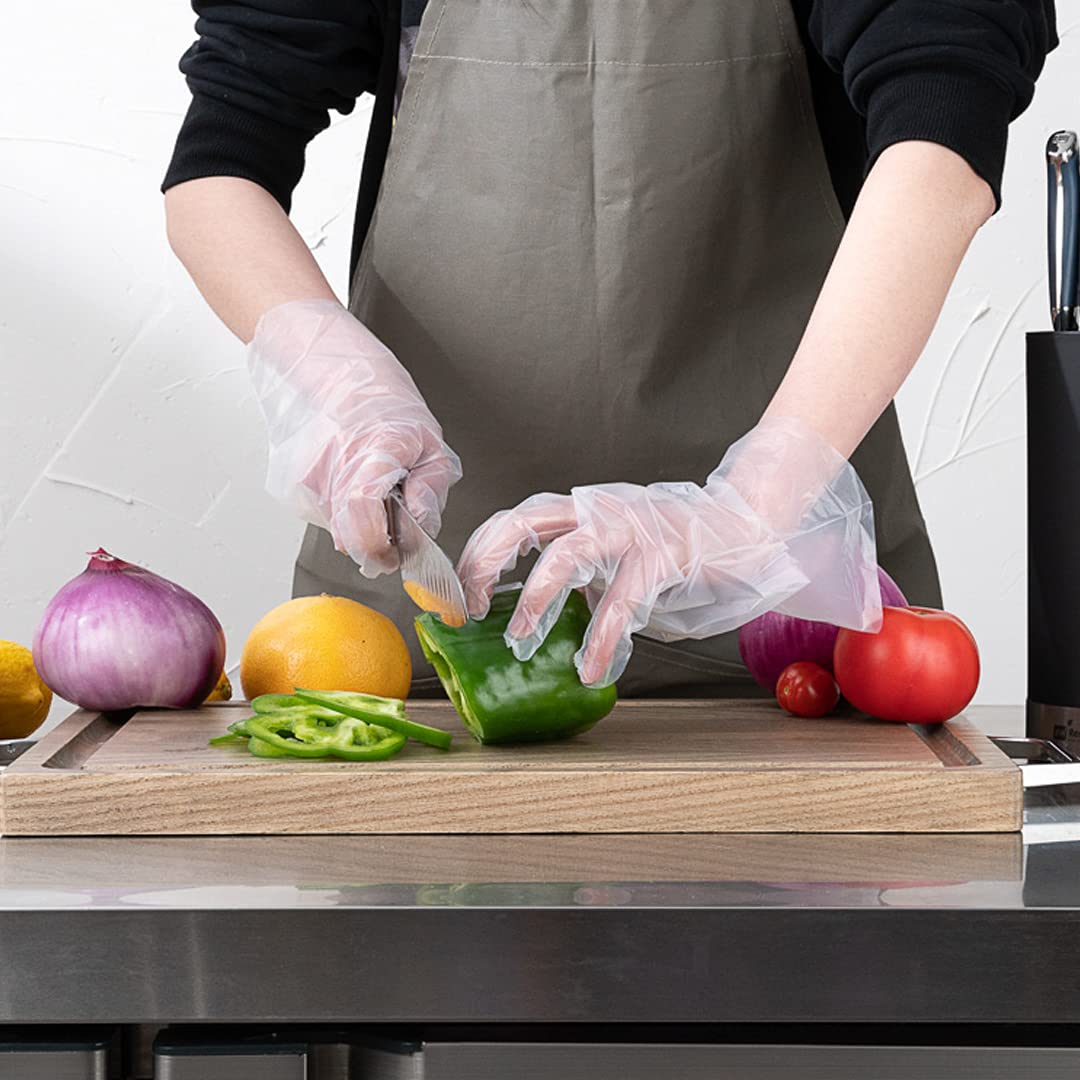 Eco-Friendly Compostable Gloves for Restaurants & Catering - Small Disposable Gloves for Food Service, Handling & Hygiene - Perfect for Chefs, Bakers & Caterers