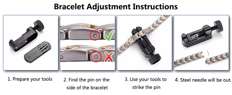 Men's Magnetic Health Bracelet - Pure Copper Energy Bracelet with Blood Pressure Magnets | Pain Relief & Improved Circulation | Perfect for Fitness, Work & Daily Wear