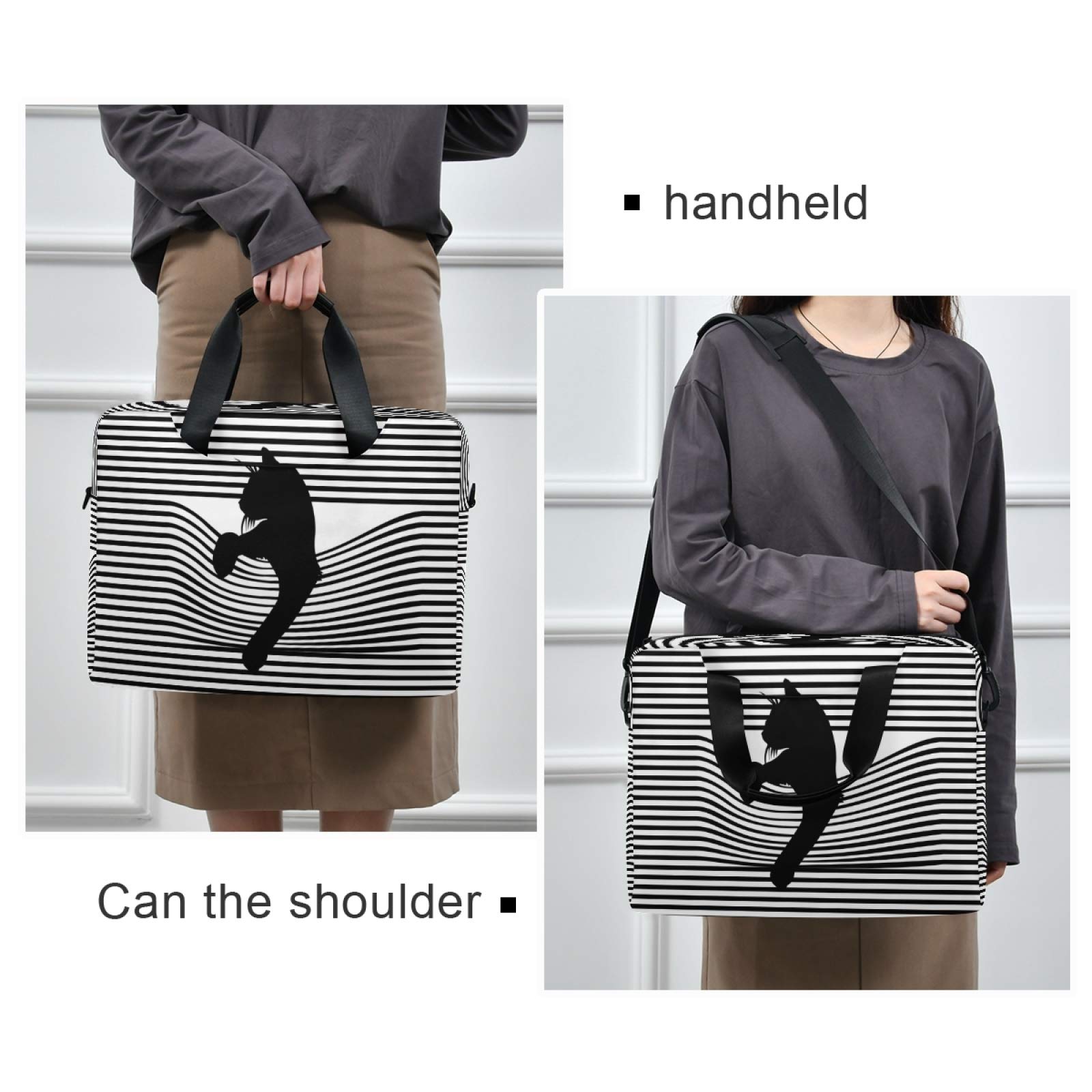 13-15.6 Inch Lightweight Laptop Bag - Durable Polyester Computer Carrying Case for Work, School & Travel