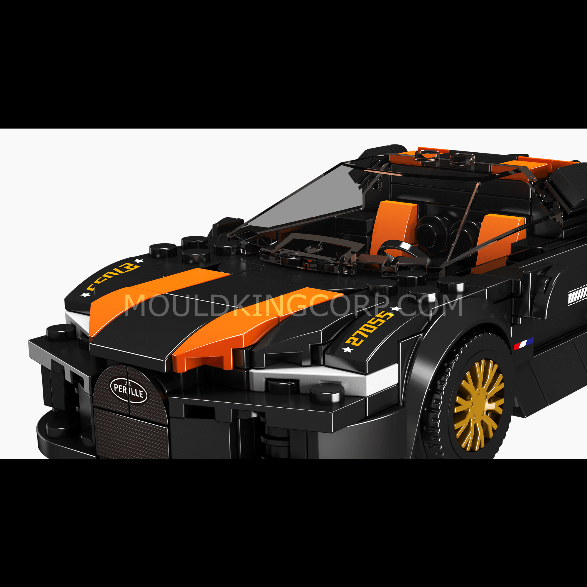 Mould King 27055 Chiron 300+ Supercar Building Set - 386 Pcs Model Car Kit for Adults & Kids | STEM Educational Toy, Creative Gift for Car Enthusiasts | Perfect for Home Decoration, Birthday Gifts & Collectors Display