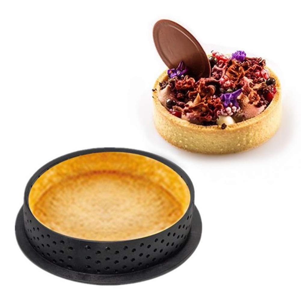 8-Piece Round Cake Mold Set - Non-Stick Mousse Tart Ring Baking Tools for DIY Cakes, Pies & Desserts | Perfect for Home Baking, Party Treats & Professional Pastry Making