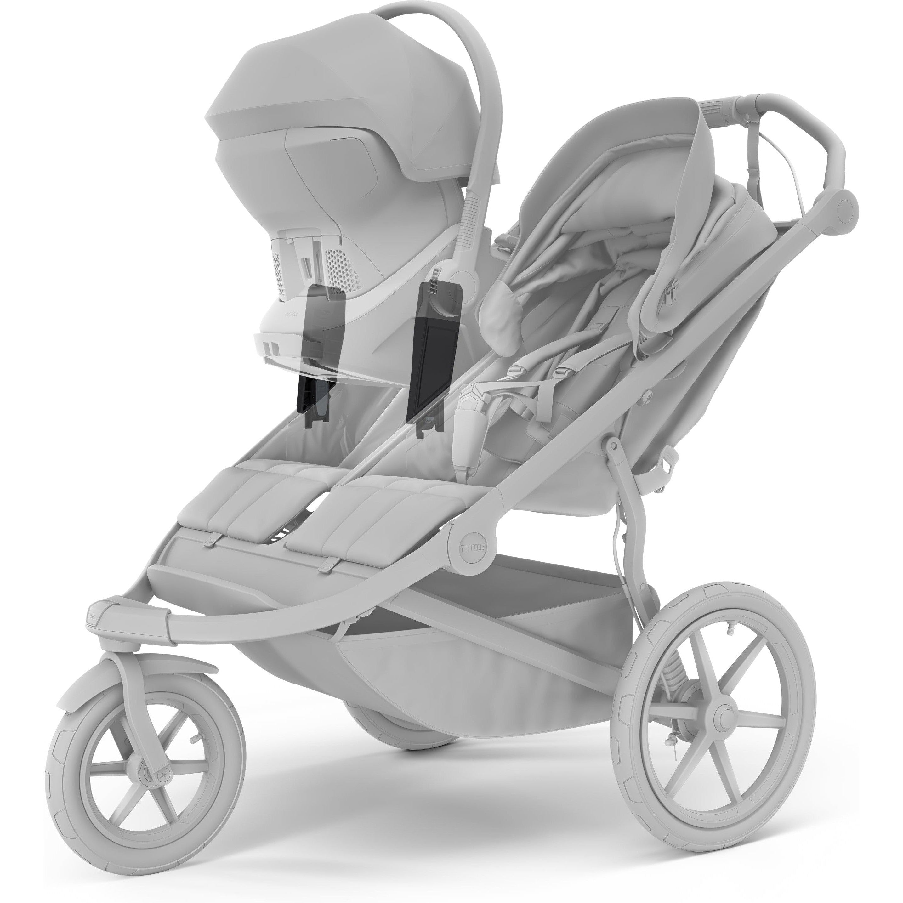 Thule Urban Glide 3 Double Stroller Car Seat Adapter for Maxi Cosi - Compatible with Infant Car Seats, Easy Installation for Jogging & City Strolls