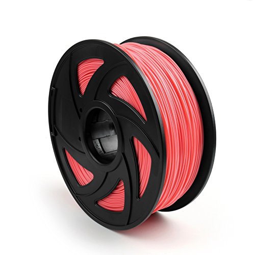 Bruce & Shark 1.75mm ABS 3D Printer Filament - 1kg/2.2lb Spool - Compatible with MakerBot, Drawing Pens & 3D Printers - Vibrant Red Filament for DIY Projects, Prototyping & Creative Designs