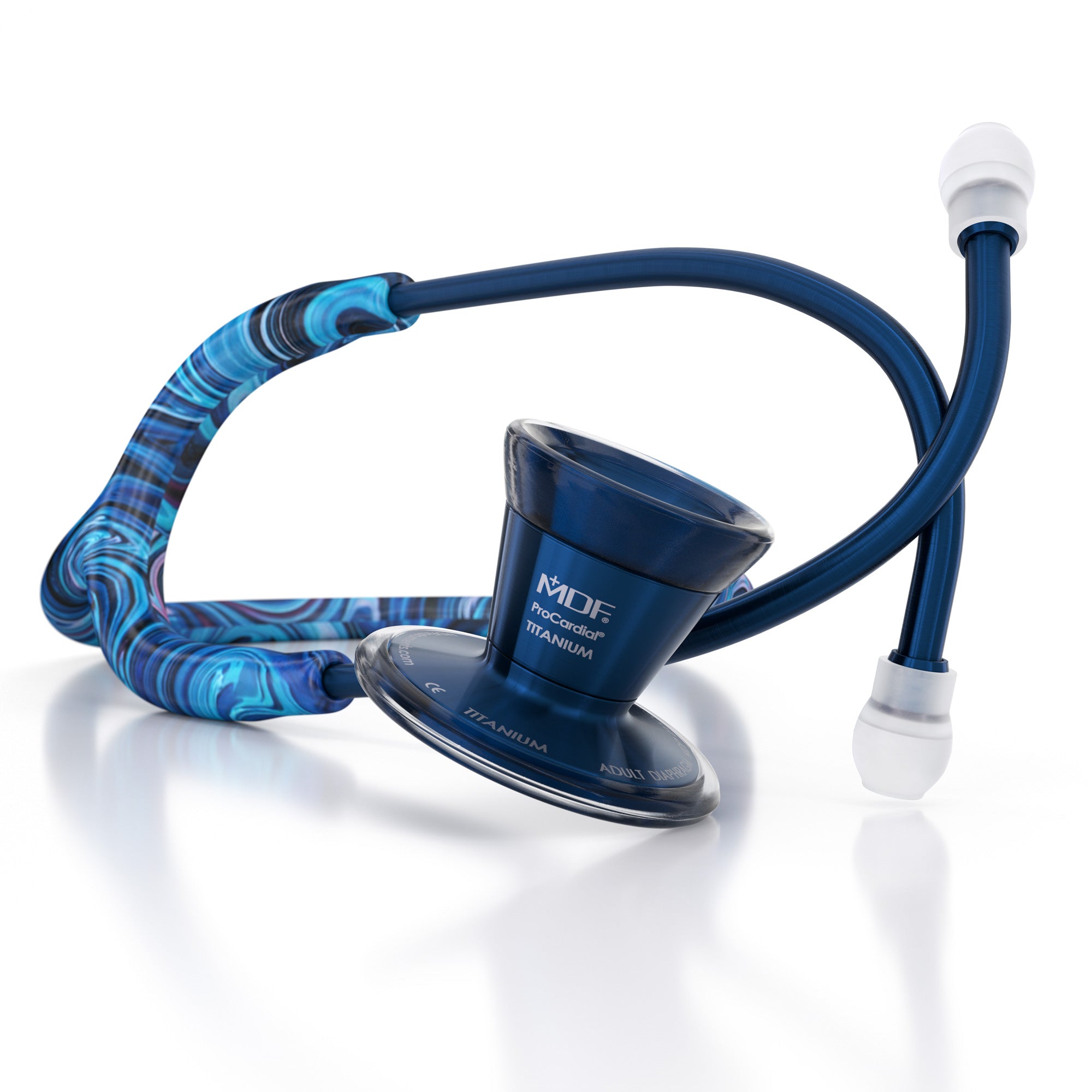ProCardial® Titanium Cardiology Stethoscope - Premium Medical Stethoscope for Doctors & Nurses, Starry Night/Capridium Finish - Ideal for Cardiac Exams, Hospital Rounds & Clinical Diagnostics