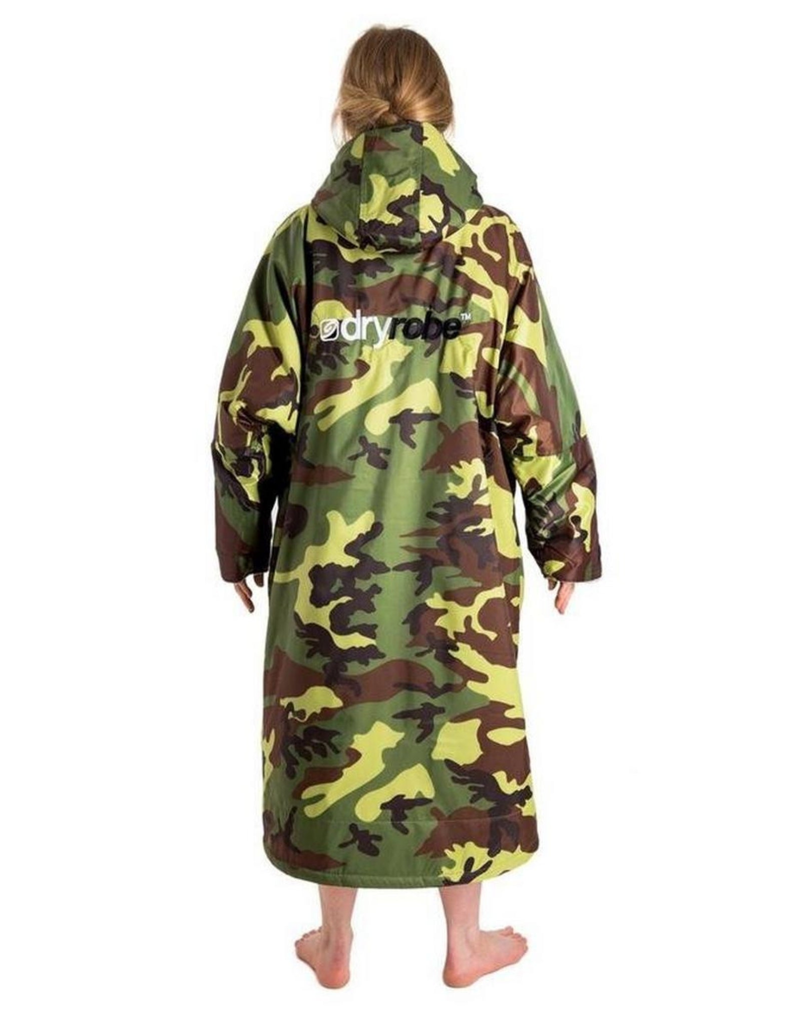 Premium Long Sleeve Camouflage Grey Bathrobe for Adults - Soft & Cozy Loungewear for Relaxing at Home, Spa Days & Winter Comfort