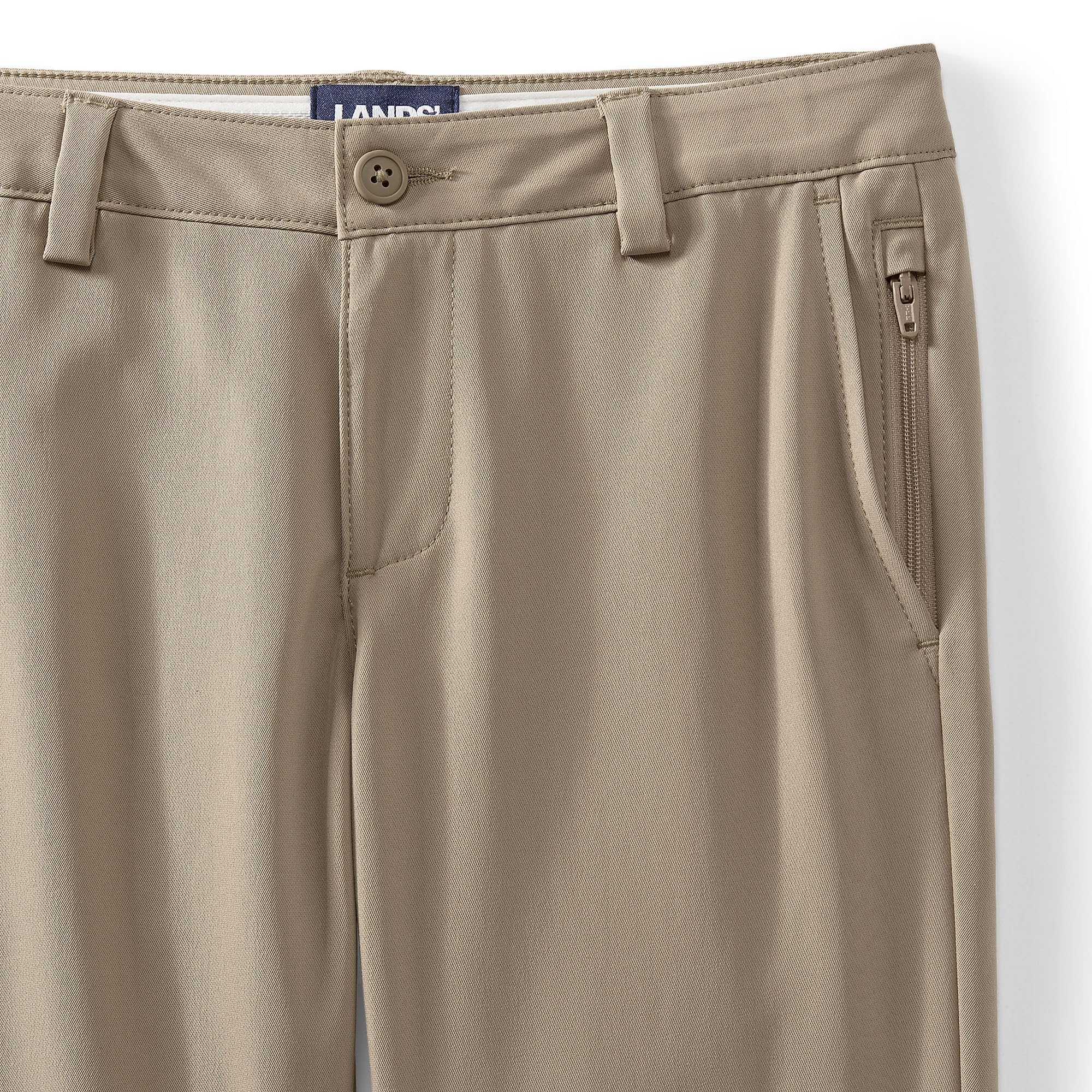 Lands' End Boys Iron Knee Active Chino Pants - Durable Kids' Casual & School Pants for Play, Learning & Everyday Adventures
