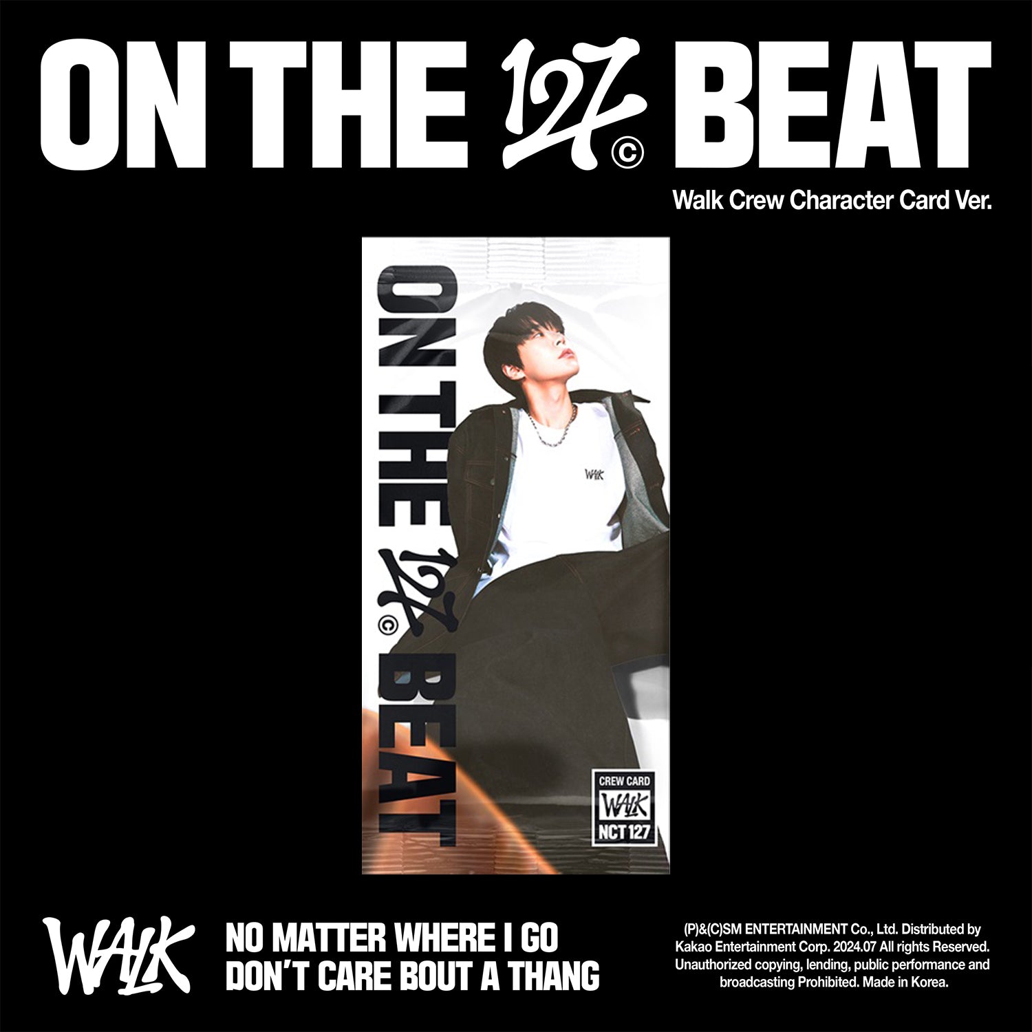NCT 127 6th Album 'WALK' (WALK Crew Character Card) - K-Pop Collectible Merchandise for Fans & Music Lovers - Perfect for Display, Gifts, and Fan Collections