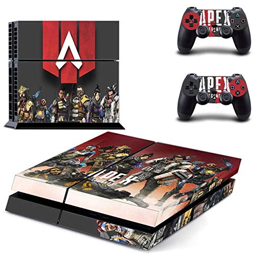 Premium PS4 Pro & Slim Vinyl Skin Sticker - Apex Legends Edition - Protective Decal Cover for Sony PlayStation 4 Console & 2 Controllers - Perfect for Gaming Enthusiasts & Console Protection