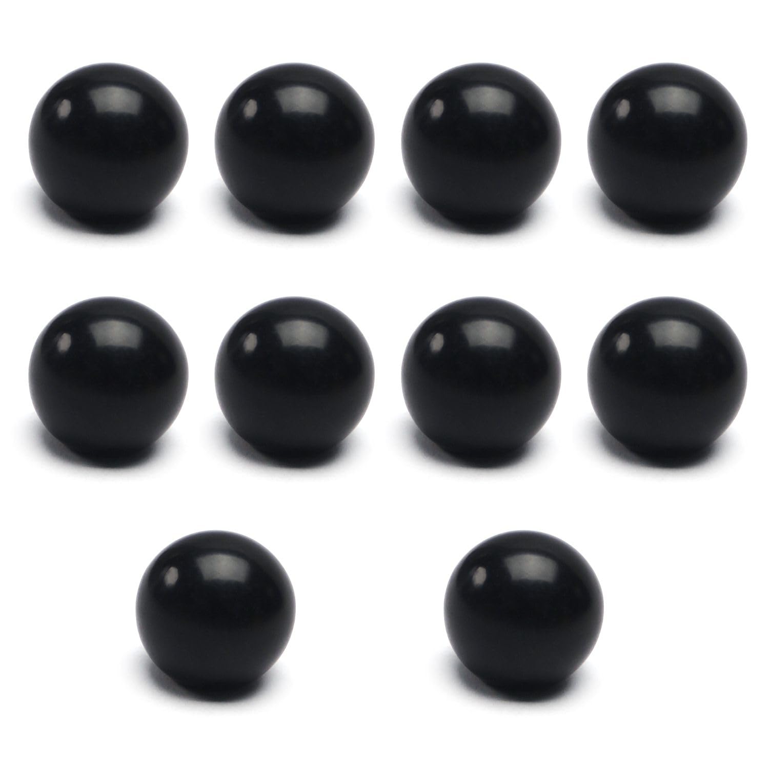 10Pcs Black Bakelite Ball Knob M8 Female Thread - 25mm/0.98