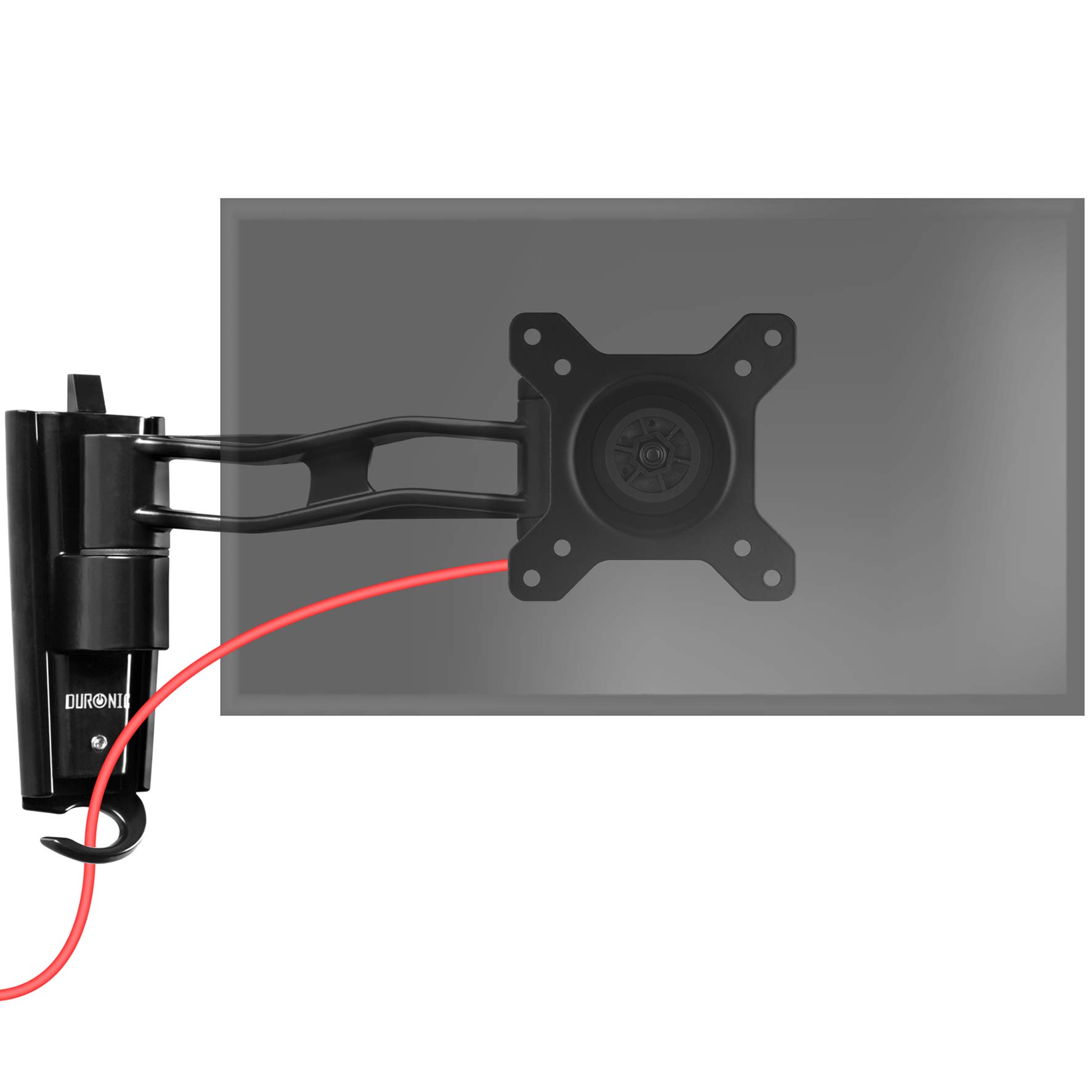 Duronic DM35W1X2 Single Monitor Arm - Adjustable VESA 75/100 Mount for 13-30