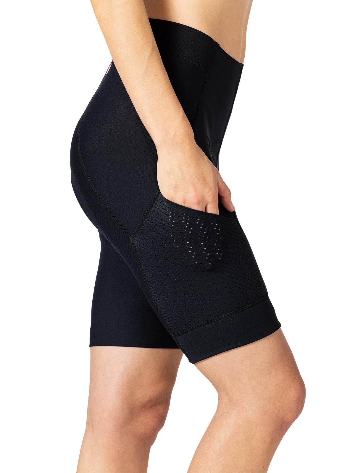 Women's Terry Bike Shorts with Padded Chamois - Breathable Compression Cycling Shorts with Pockets for Road Biking & Touring | Perfect for Long-Distance Rides, Spin Classes & Outdoor Adventures