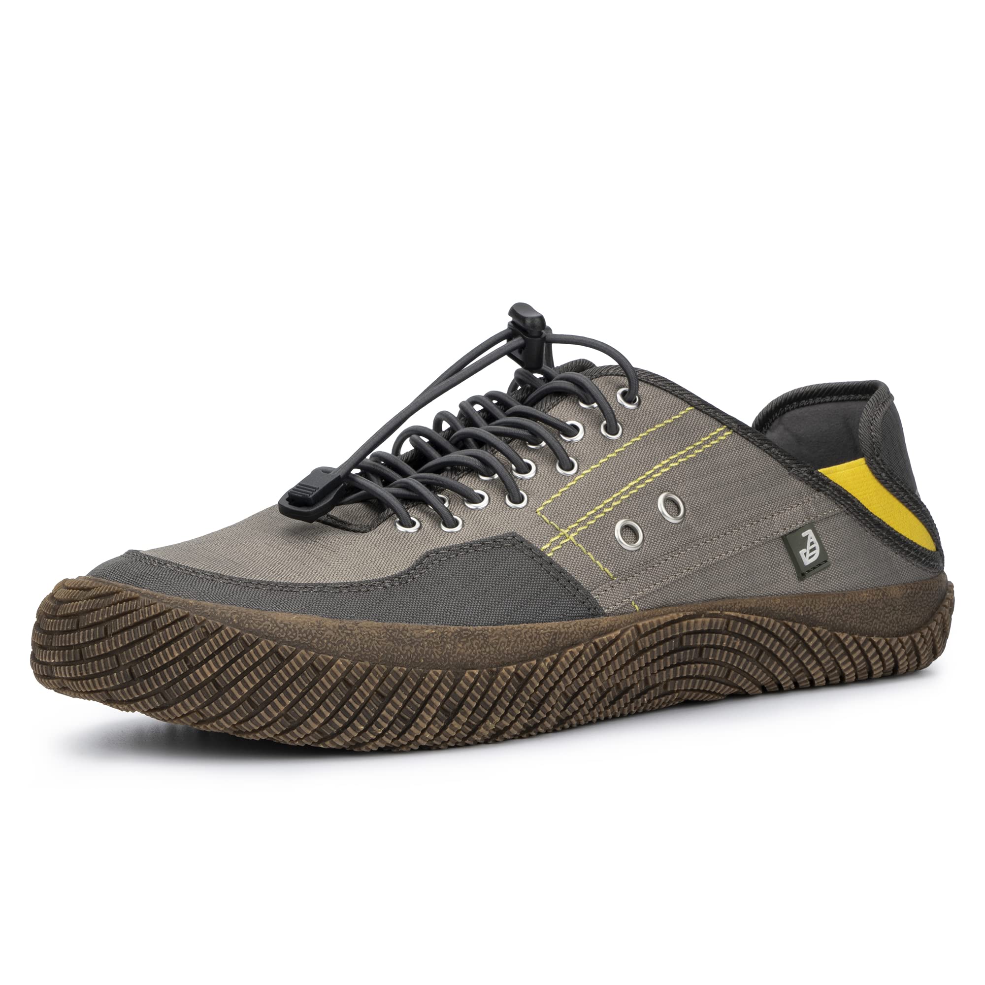 Eco-Friendly Men's Low-Top Sneakers - Recycled Canvas Casual Shoes with Non-Slip Wedge Rubber Outsole | Comfortable Round Toe Walking Shoes for Daily Wear, Gym & Outdoor Activities