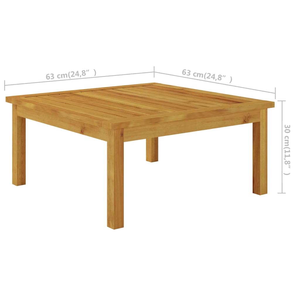 All-Weather Outdoor Patio Lounge Table - 24.8