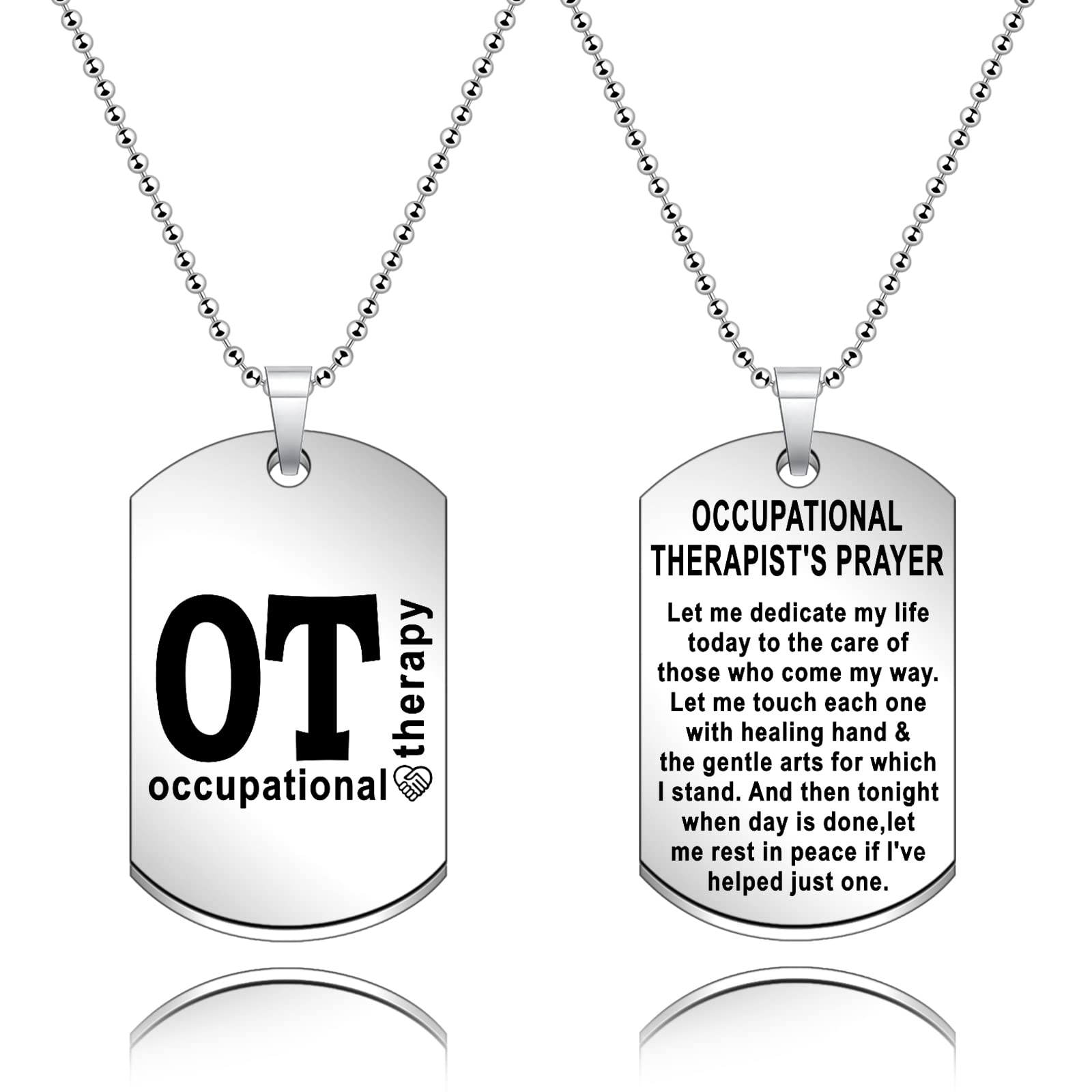 WKXZMTR OT Keychain Necklace - Occupational Therapist Jewelry Gift for OT Graduation, Appreciation & Daily Wear | Perfect for Therapists, Students & Healthcare Professionals