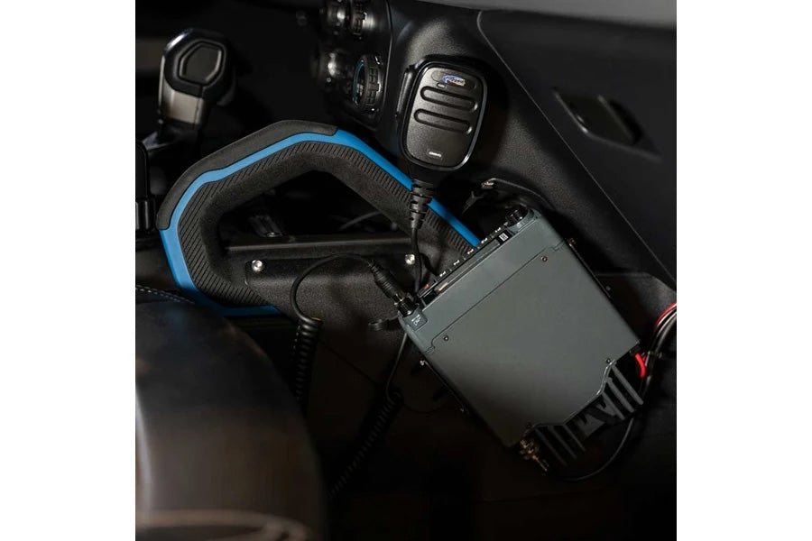 2021-2023 Ford Bronco Center Console Mobile Radio Mount - Heavy Duty Grab Handle Bracket for Rugged Radios - Perfect for Off-Roading & Adventure Trips