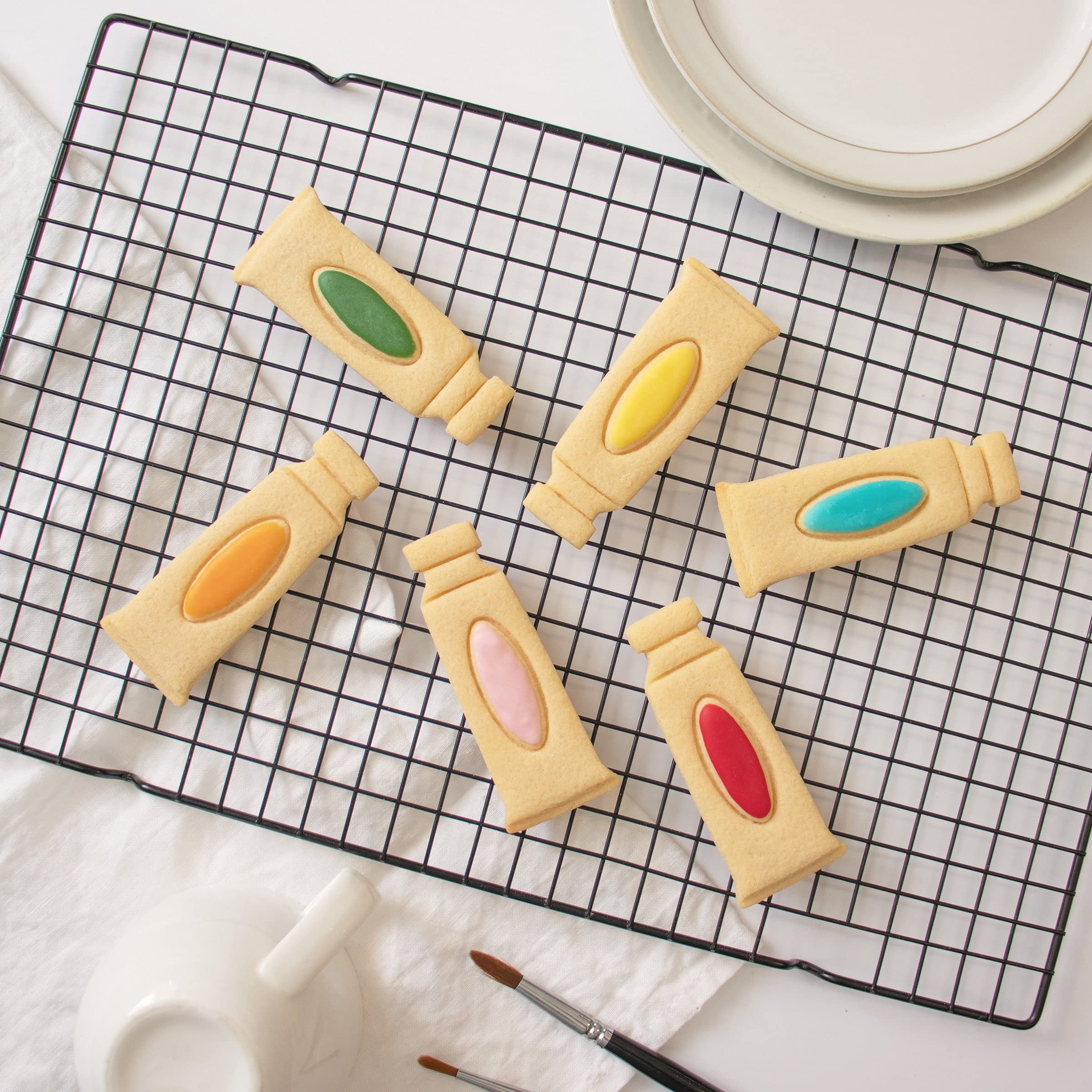 Paint Tube Cookie Cutter - 1 Piece Stainless Steel Baking Decorating Tool for Artists & Bakers | Perfect for DIY Cookies, Cake Decorations & Creative Baking Gifts