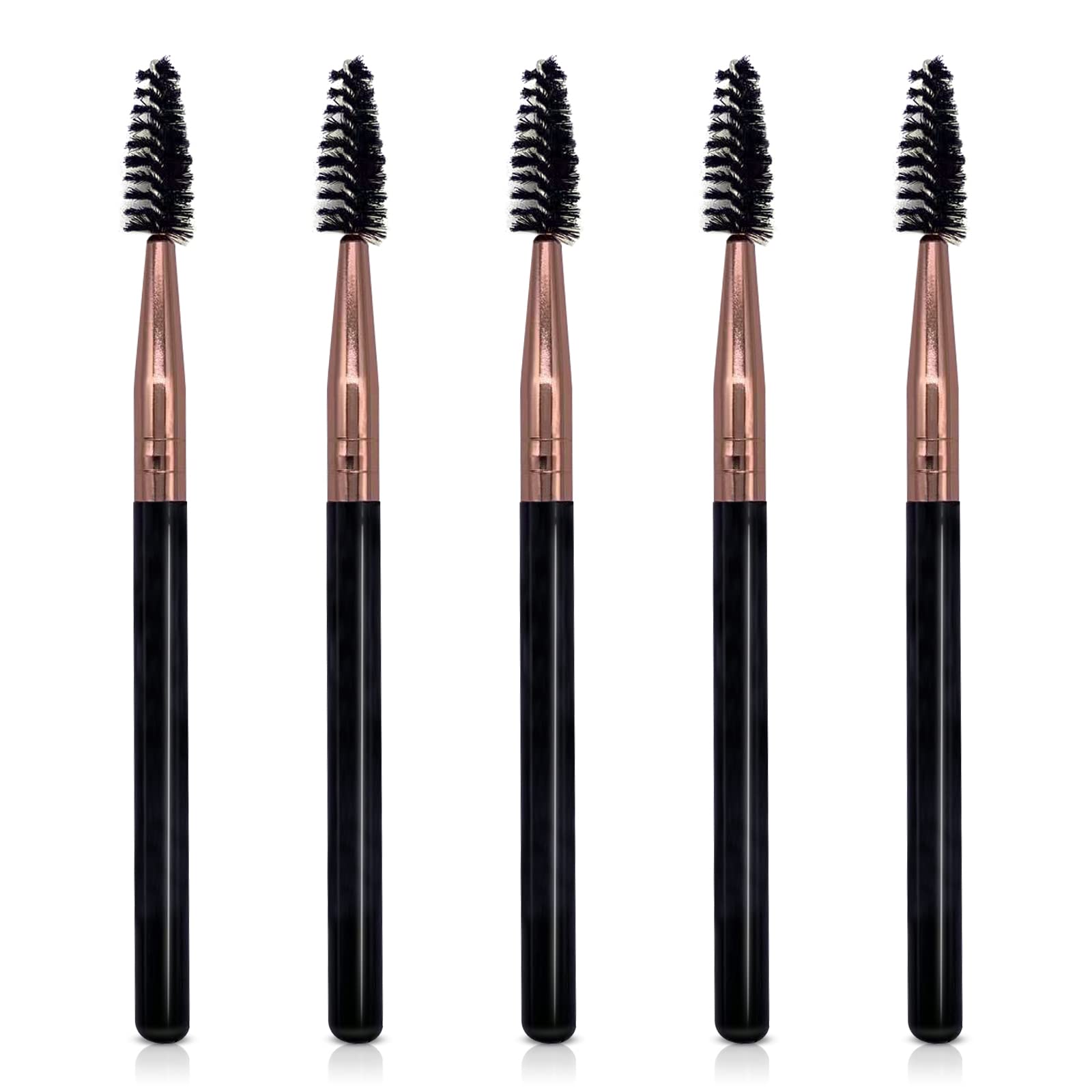 5Pcs Reusable Mascara Brush Wands - Professional Eyelash & Eyebrow Makeup Applicators for Extensions, Perfect for Salon & Home Use