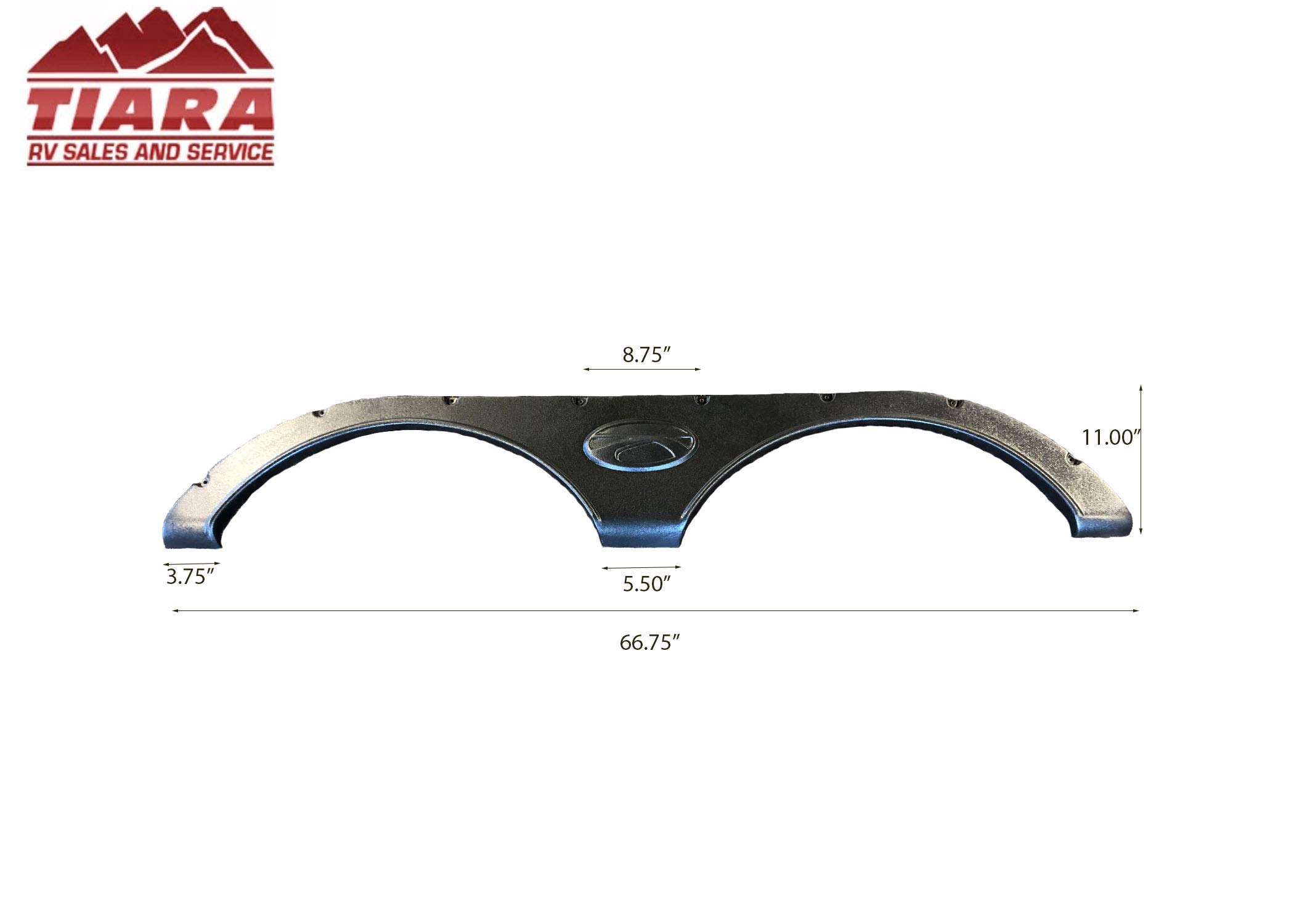 2017-2020 Crossroads Sunset Trail RV Fender Skirt - Black Replacement Part for Travel Trailers & Fifth Wheels - Perfect for Road Trips & Camping Adventures