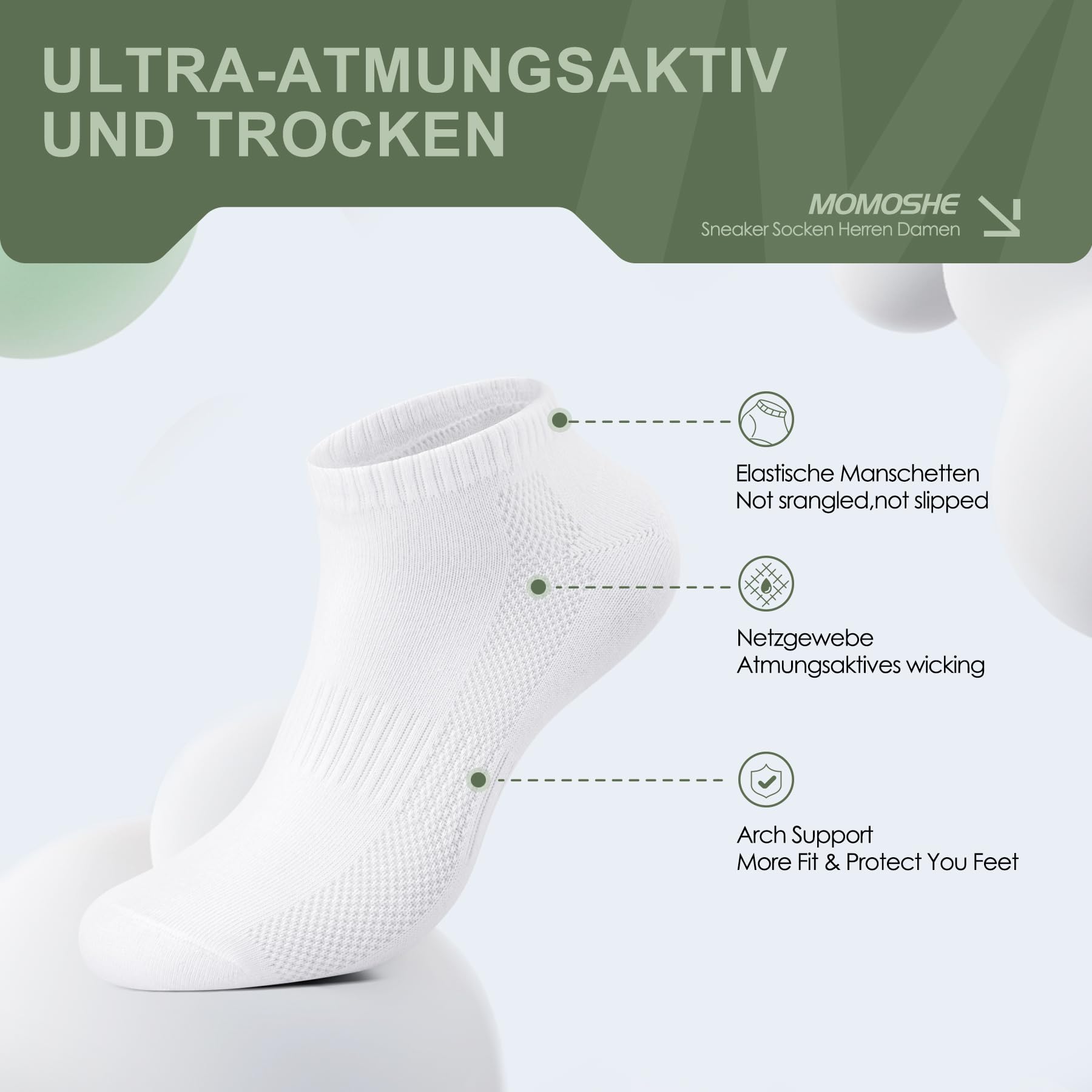 Momoshe 10 Pairs Unisex Low-Cut Cotton Socks for Women & Men - Breathable Comfort Socks for Daily Wear, Sports, and Casual Outfits